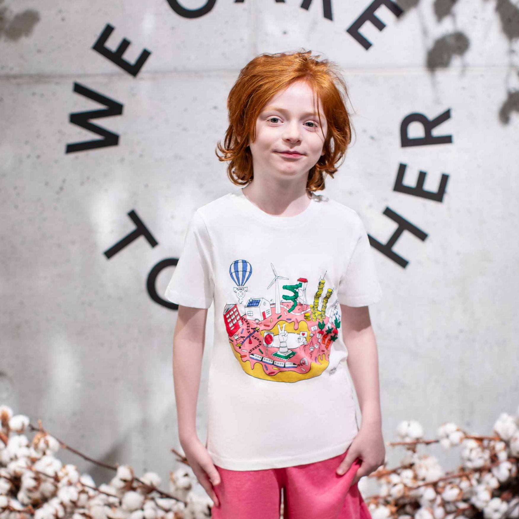 Infographics T-shirt with Printed Donut for Kids – view 3 – Infantium Victoria