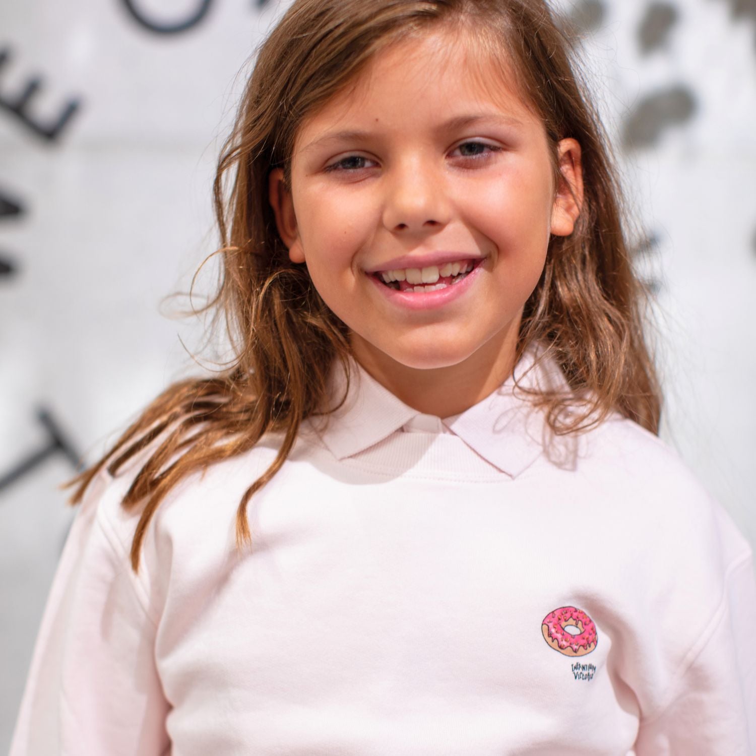 Pink Girls and Boys Sweatshirt – view 3 – Infantium Victoria