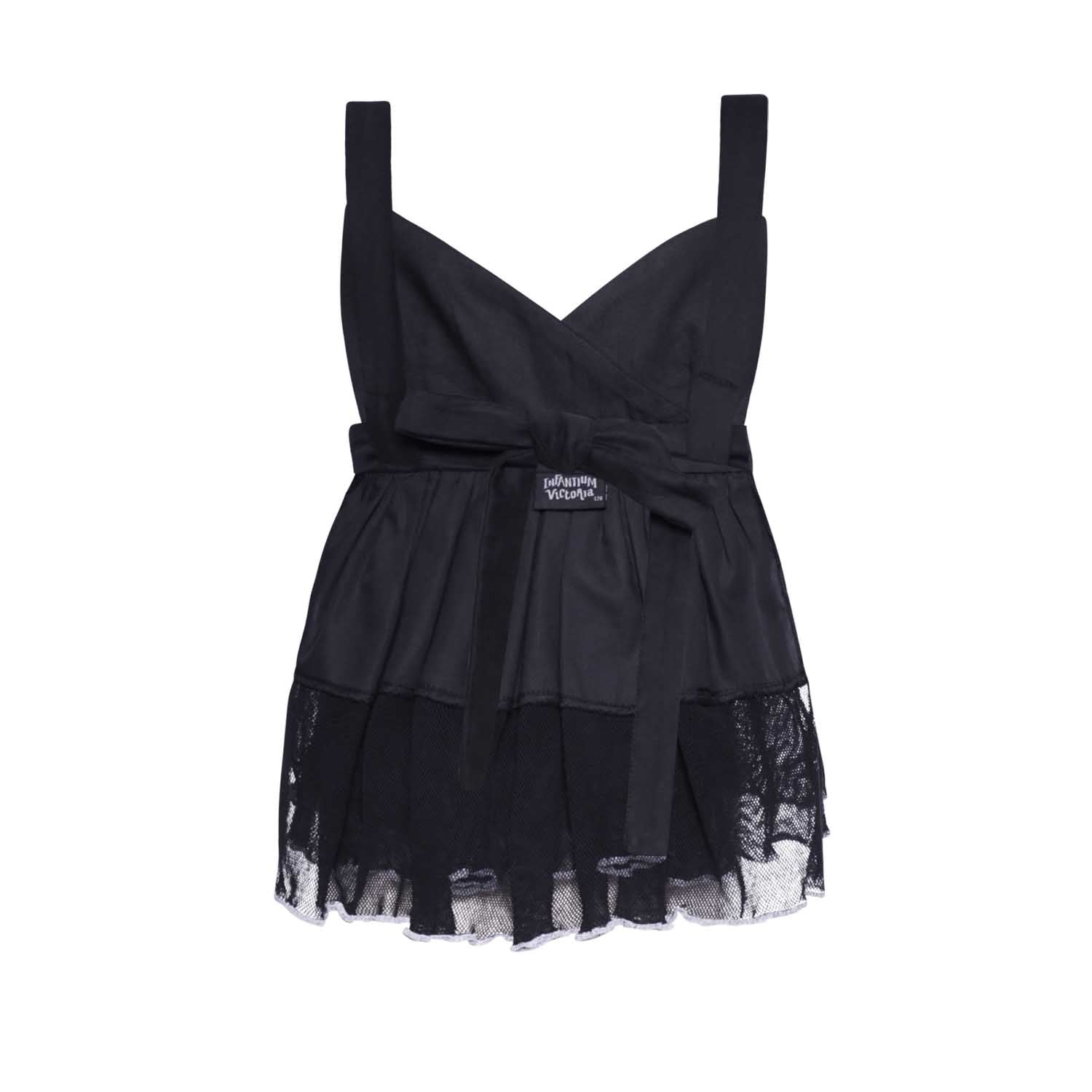Black Ruffle Top – view 4 – Infantium Victoria