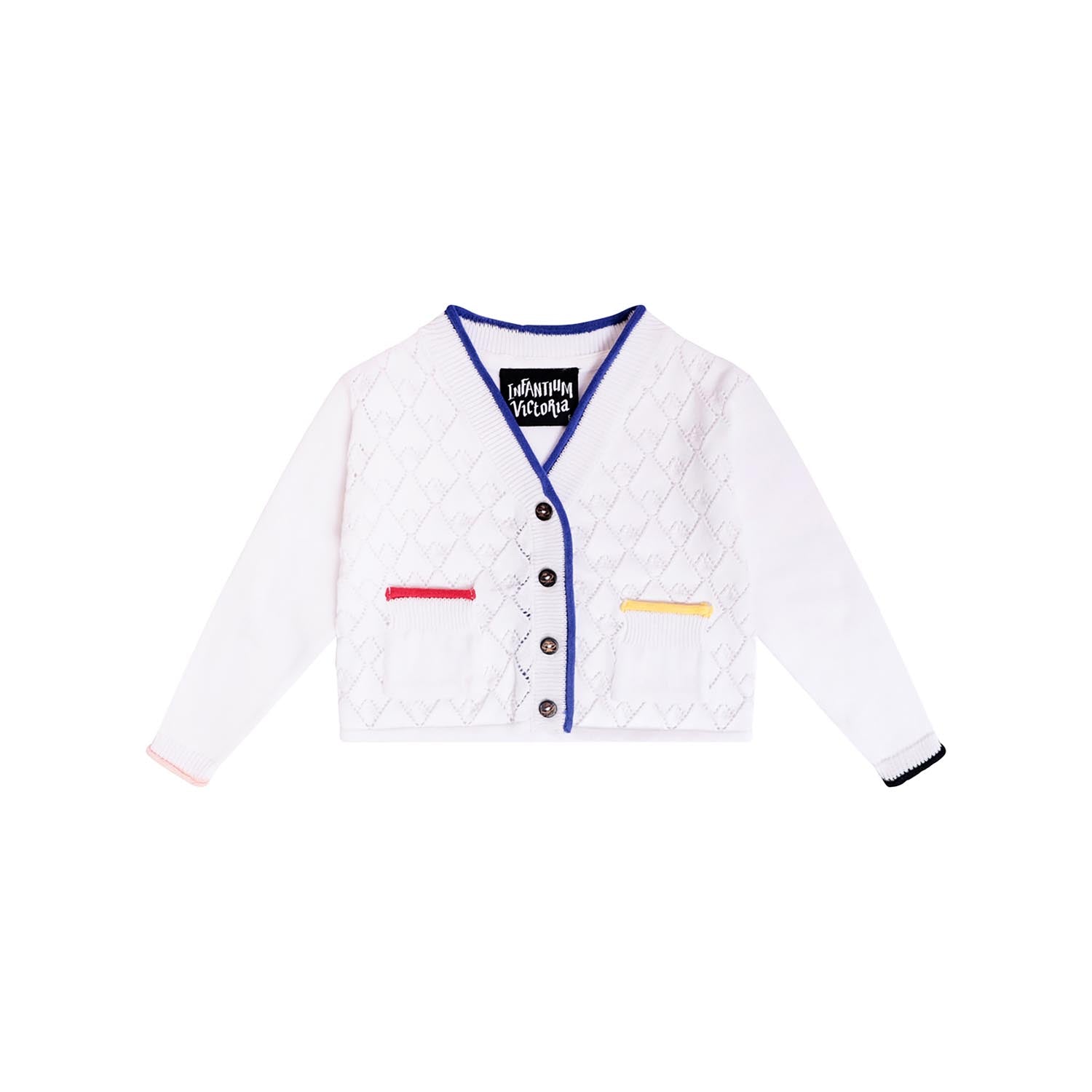 Baby Cardigan in White – Infantium Victoria