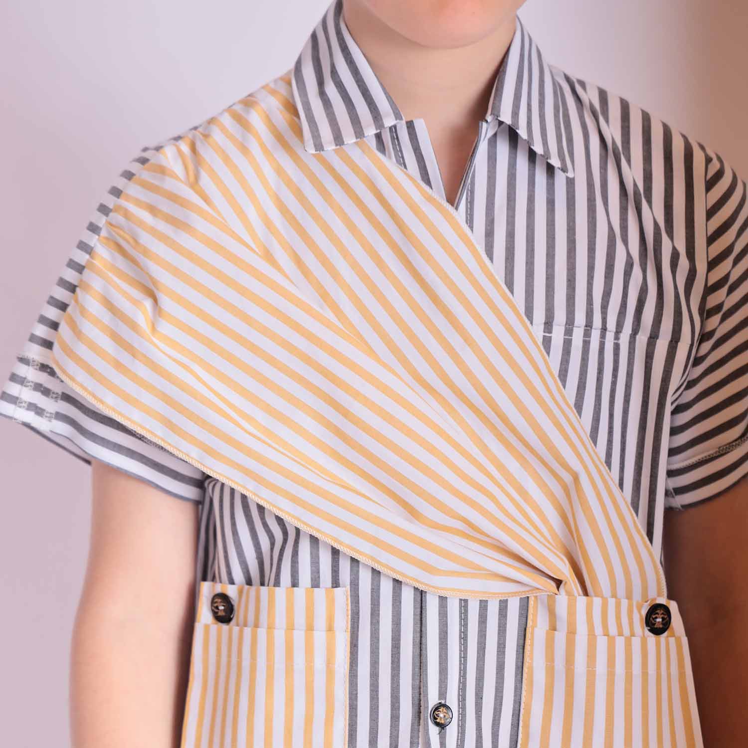 Zero Waste Striped Shirts for Boys and Girls – view 5 – Infantium Victoria