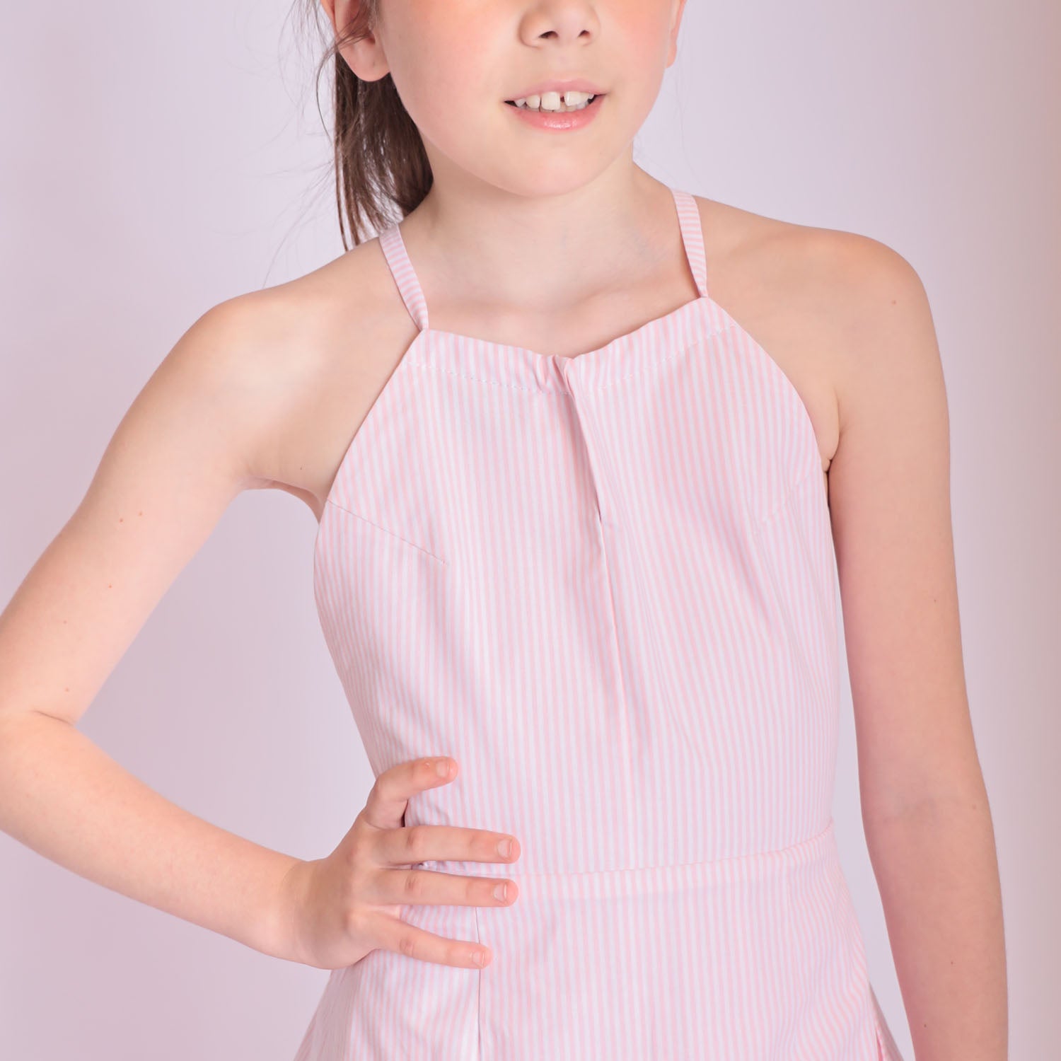 Zero Waste Pink Flower Girl Dress – view 5 – Infantium Victoria
