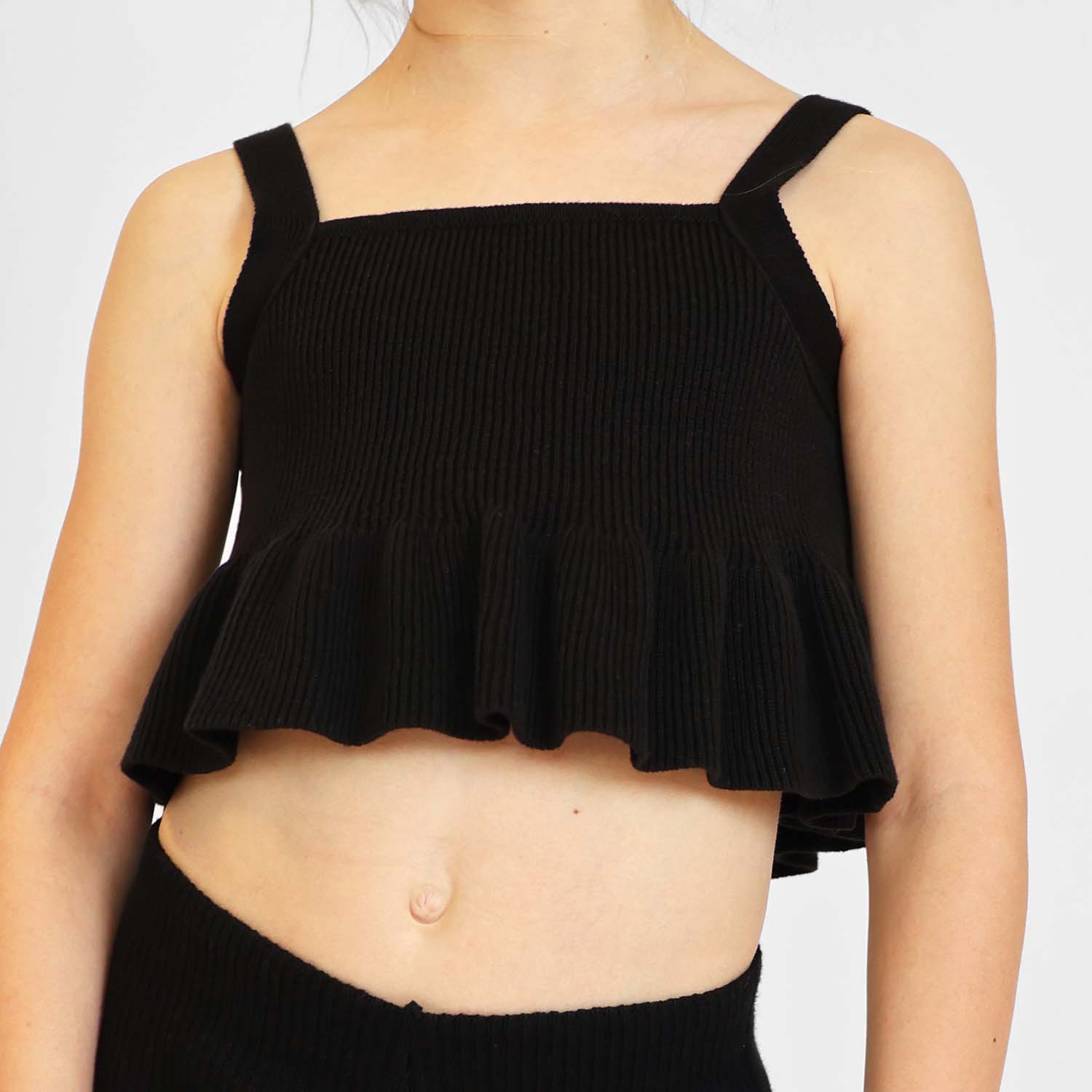 Kids Crop Tops in Black – view 5 – Infantium Victoria