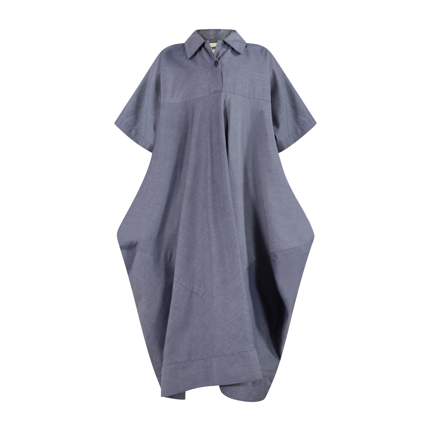 The Square Shirt-Dress — Navy Chambray – Infantium Victoria