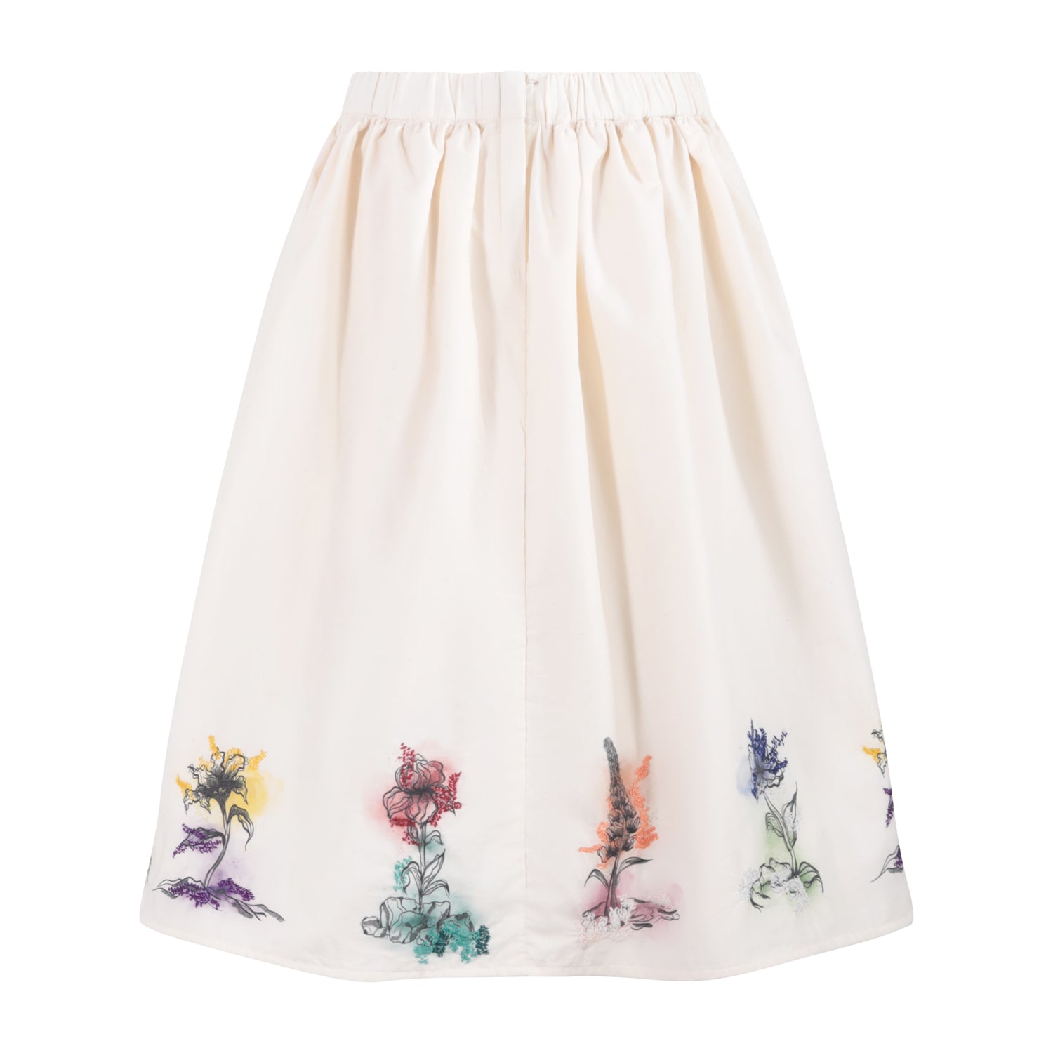 The Embroidered Shirt — Off-White Poplin – view 2 – Infantium Victoria