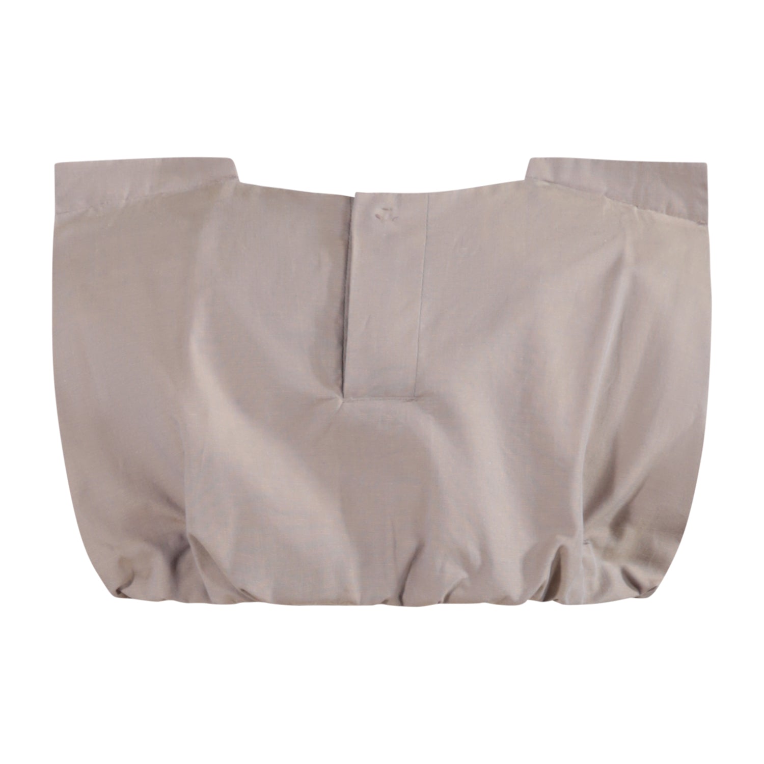The Tiny Crop Top — Brown Chambray – view 2 – Infantium Victoria