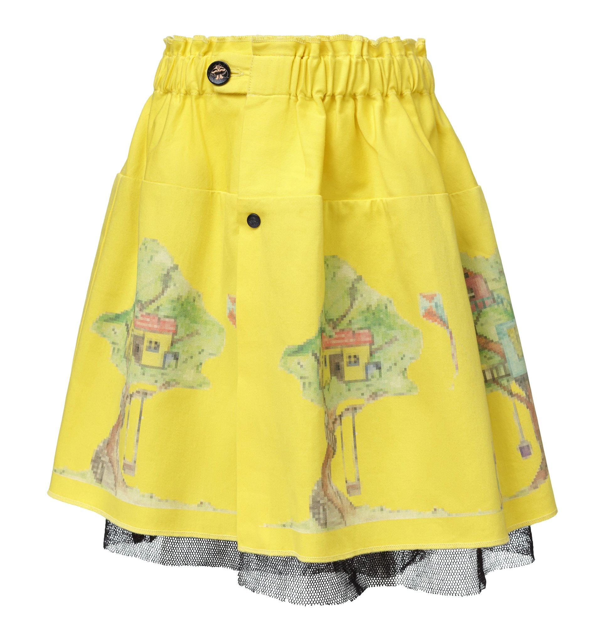 Yellow Skirt with Treehouse Print – Infantium Victoria