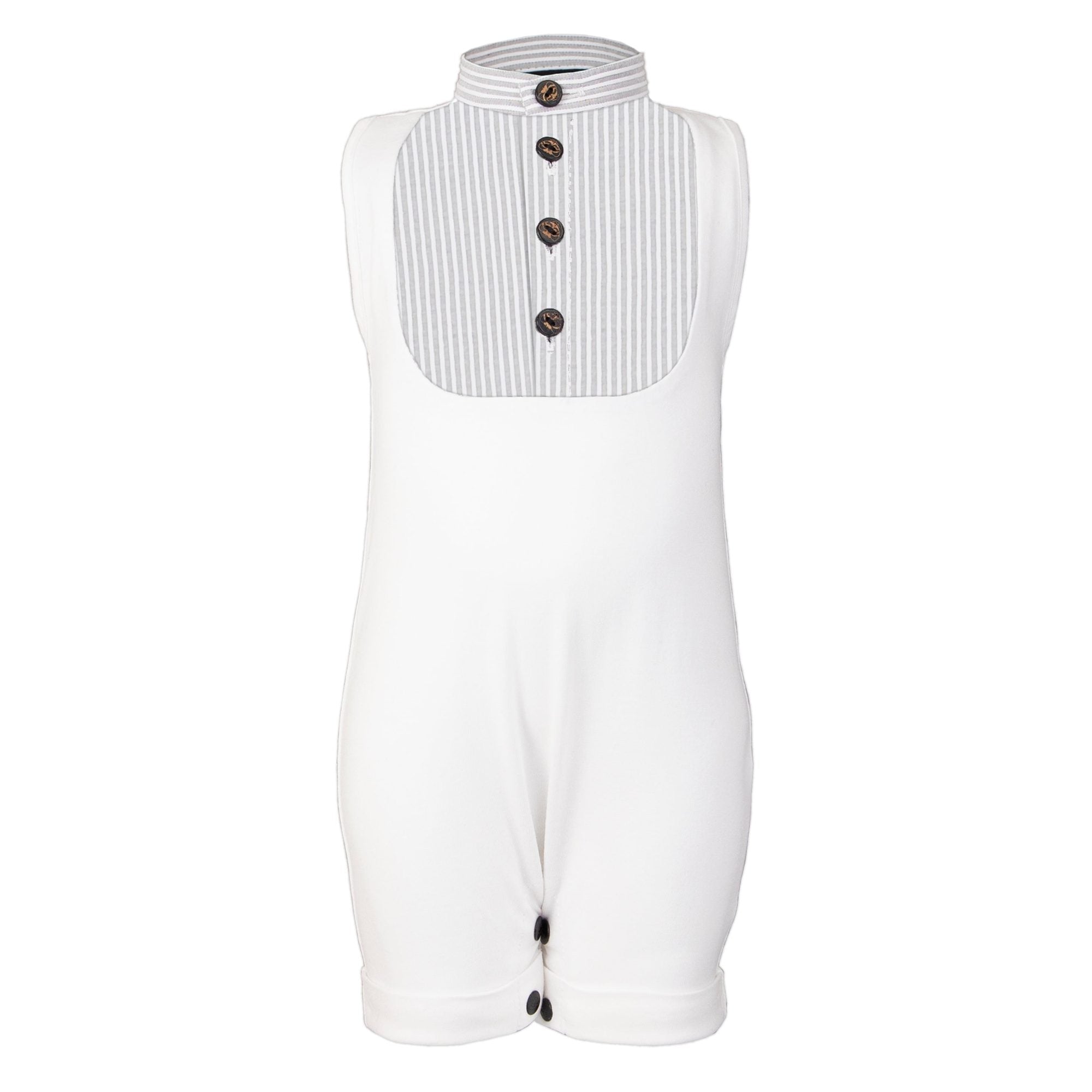 Baby Playsuit in White – Infantium Victoria