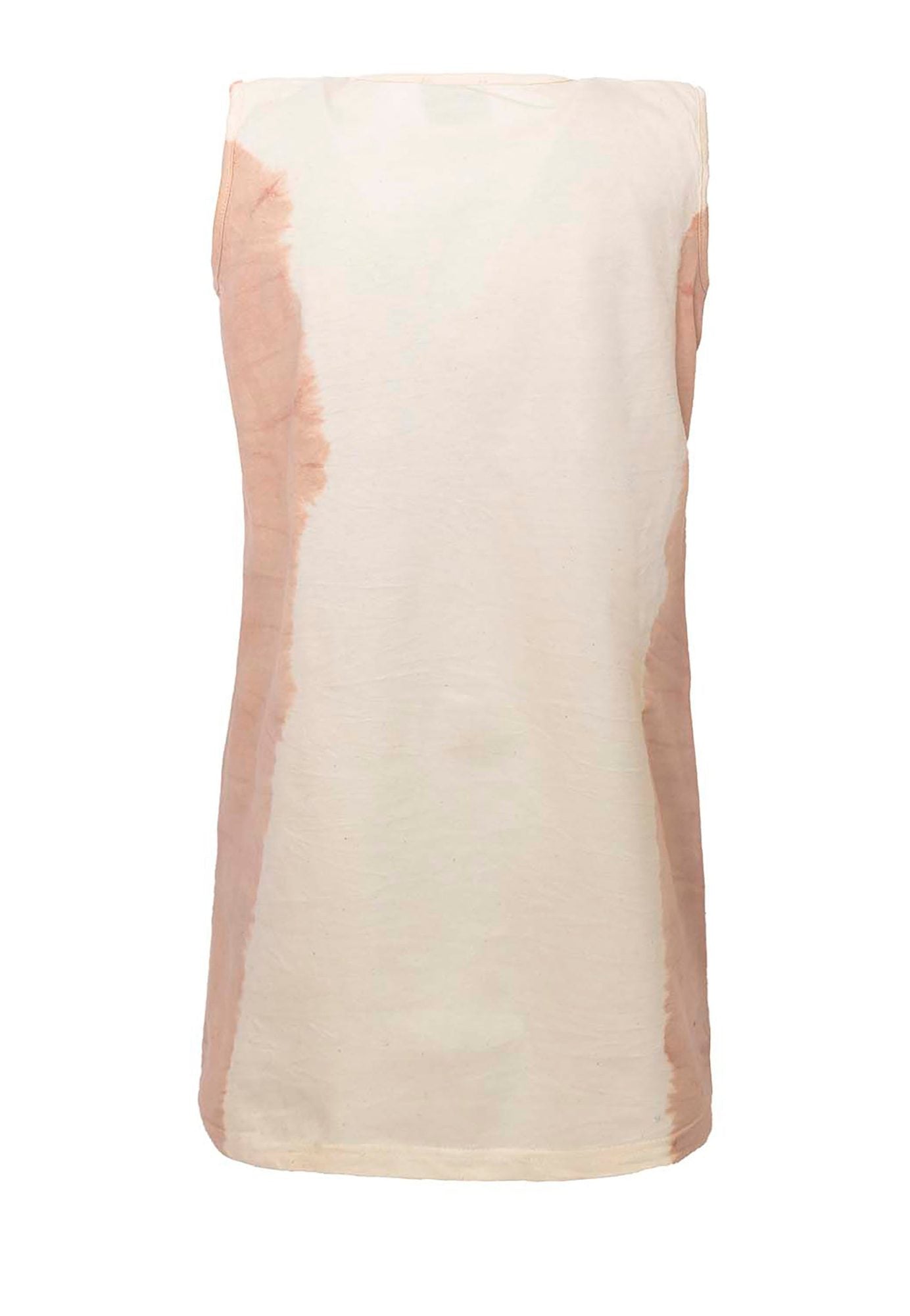 Artisanal T-Shirt Dress Naturally Dyed Madder with Hand Block Print – view 6 – Infantium Victoria