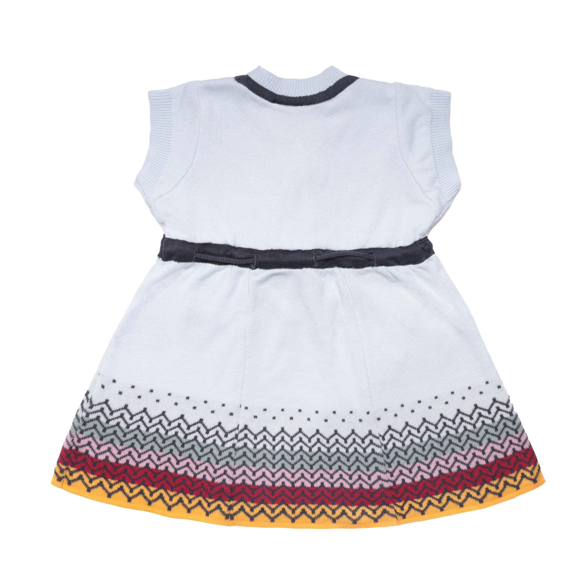 Knitted Baby Blue Dress – view 3 – Infantium Victoria
