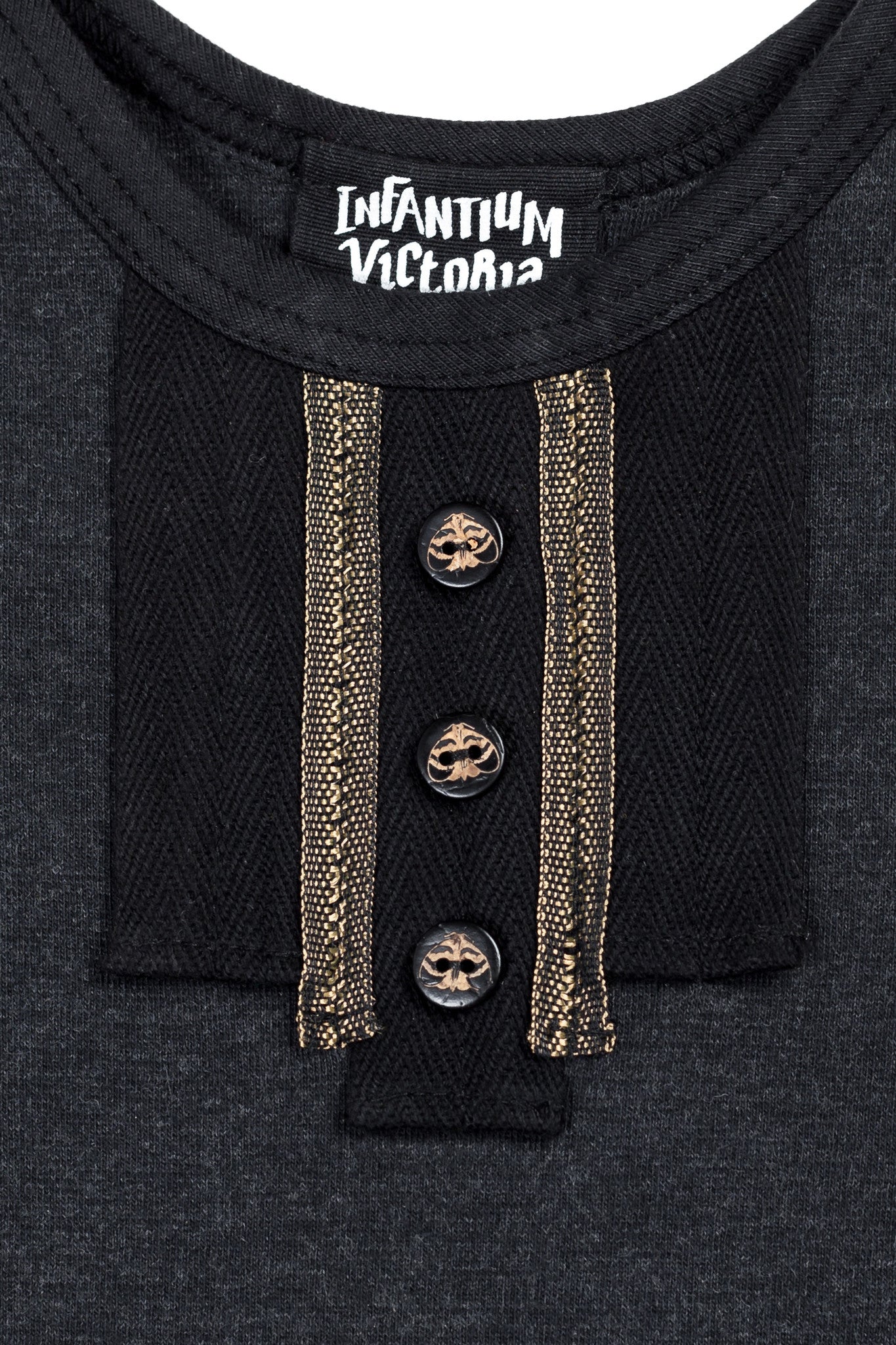 Shirt Black Gold – view 3 – Infantium Victoria