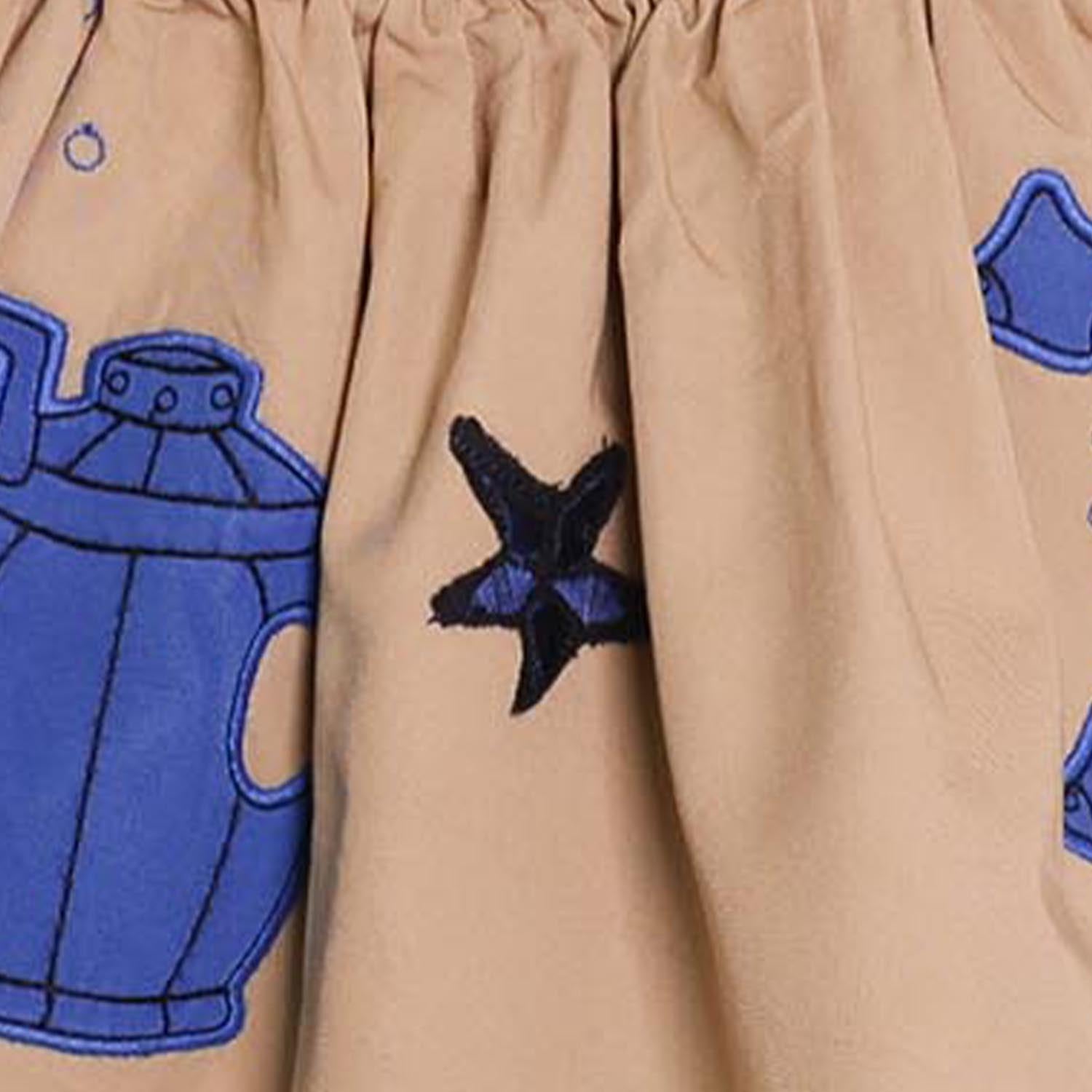 MAGIC MENDING PRELOVED Beige Cotton Skirt with Submarine, 2 years – view 3 – Infantium Victoria