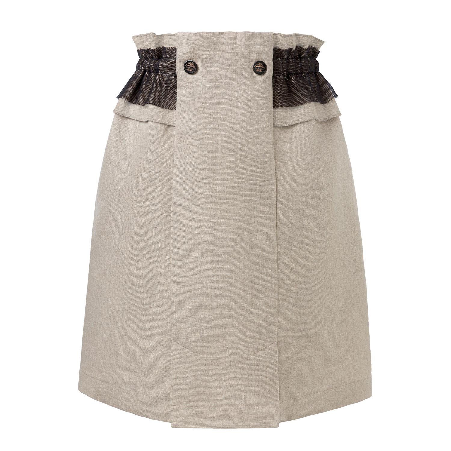 Linen Skirt with Ruffles – Infantium Victoria