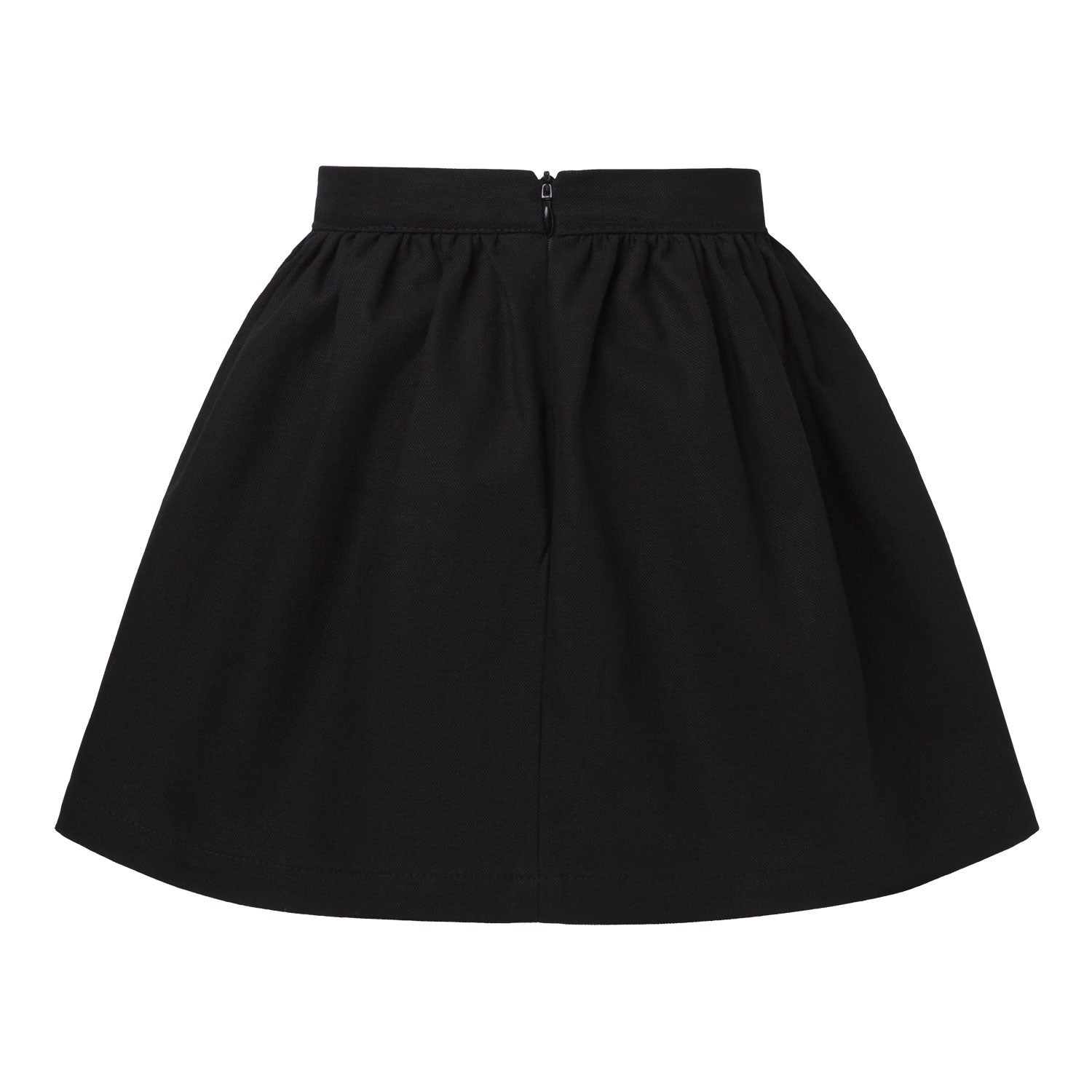 Black Cotton Canvas Skirt – view 3 – Infantium Victoria
