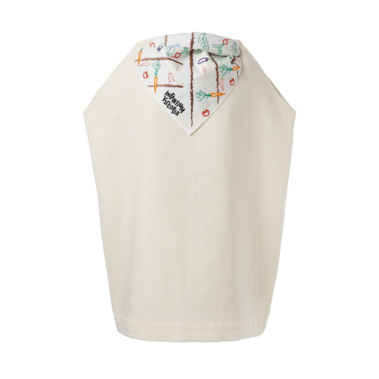 Girls' Off-White Handkerchief Dress – view 2 – Infantium Victoria