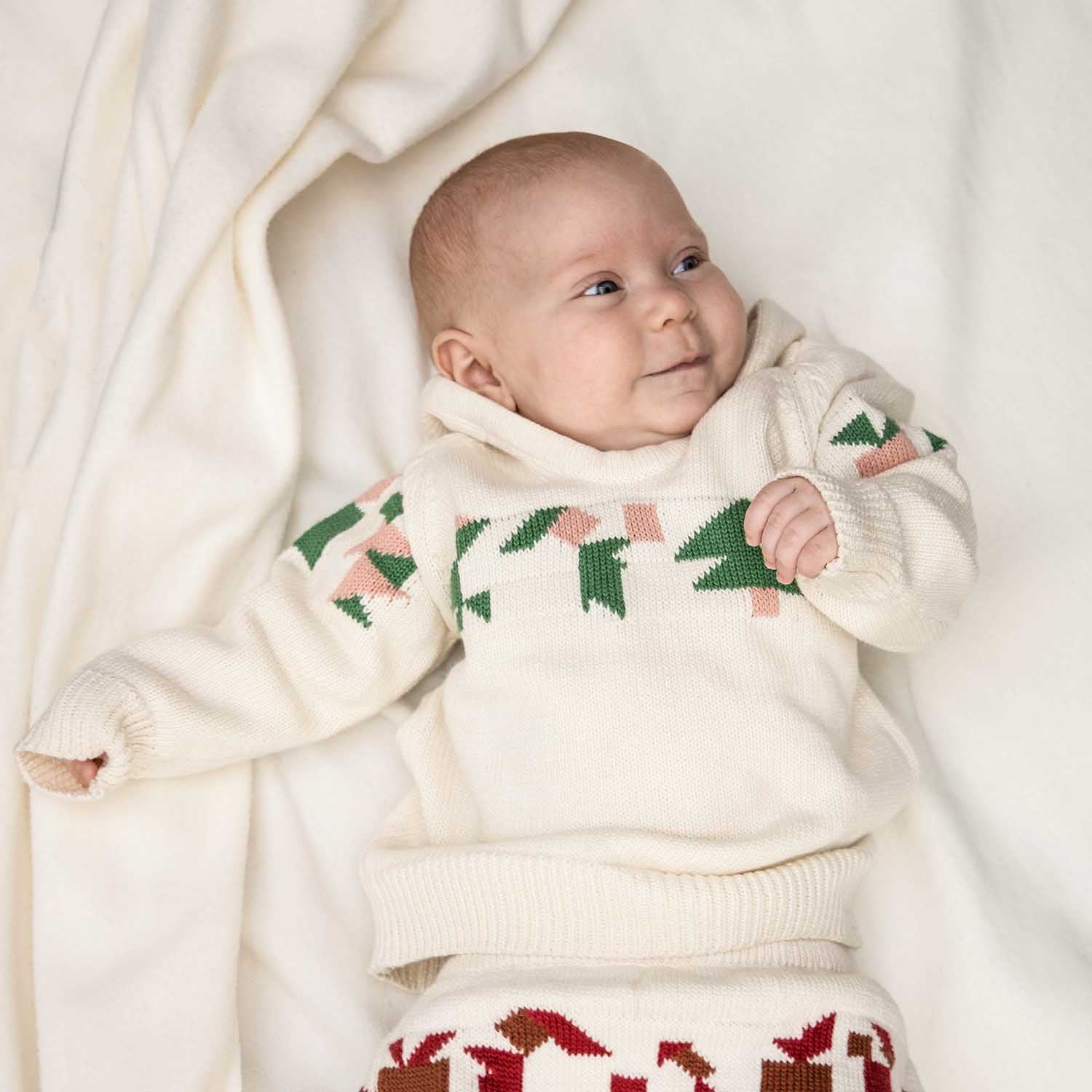 Baby Christmas Sweater Hoodie – view 2 – Infantium Victoria