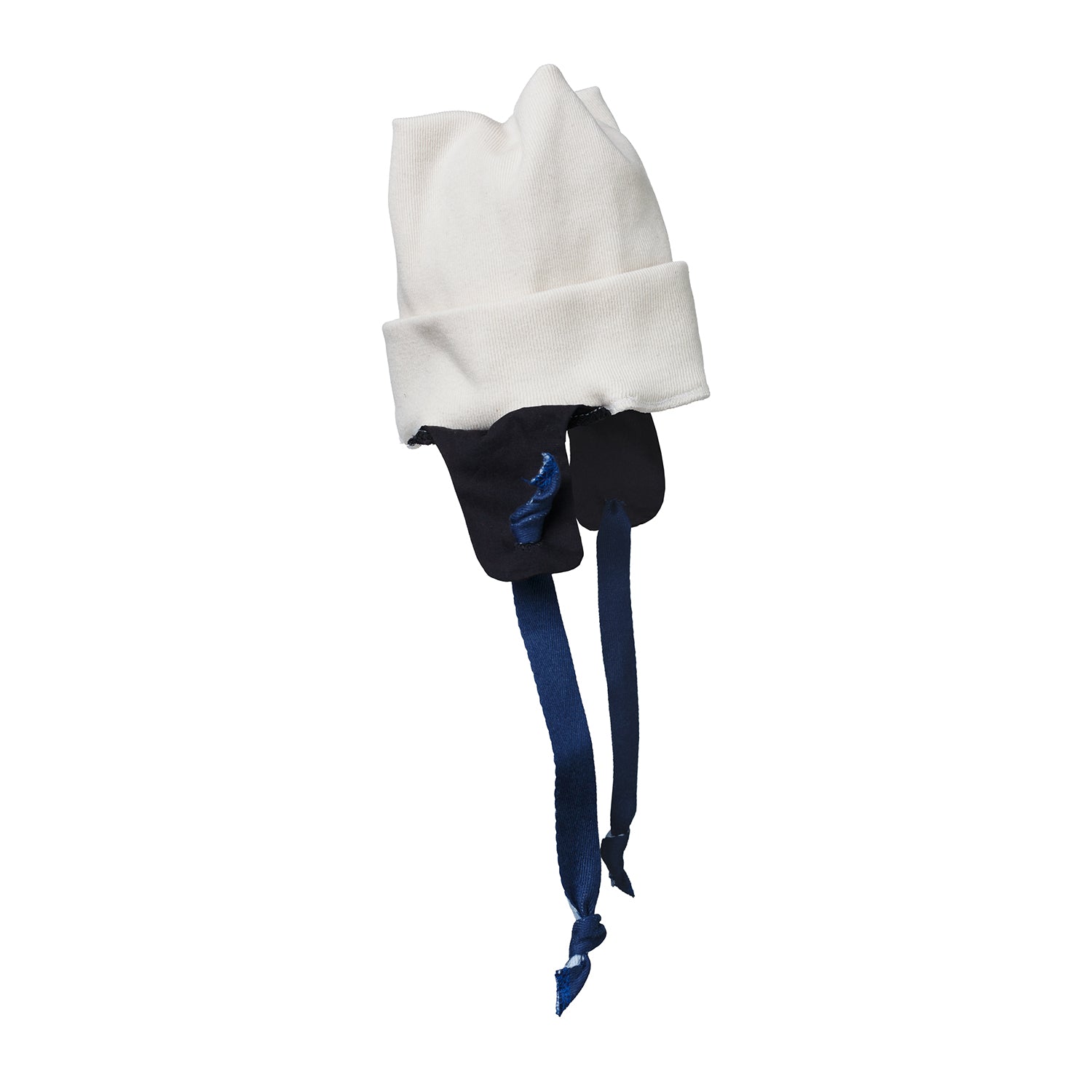 Off-White Beanie Hat – view 3 – Infantium Victoria