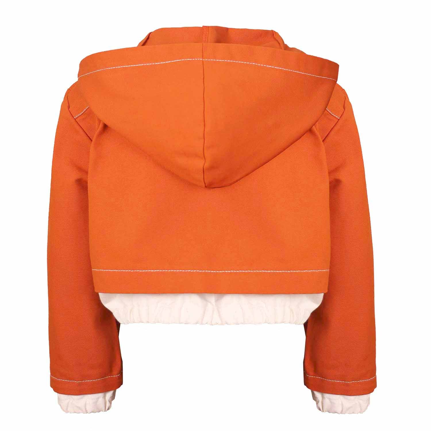 Orange Bomber Jacket for Kids – view 3 – Infantium Victoria