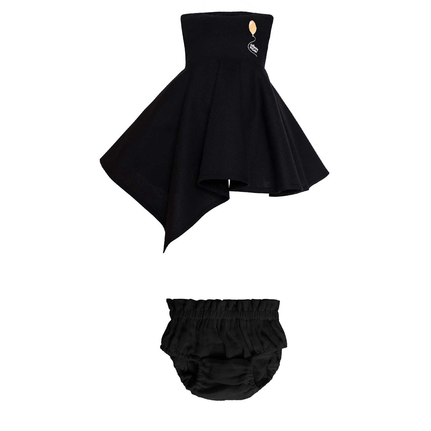 Baby Black Dress and Bloomers Set – Infantium Victoria
