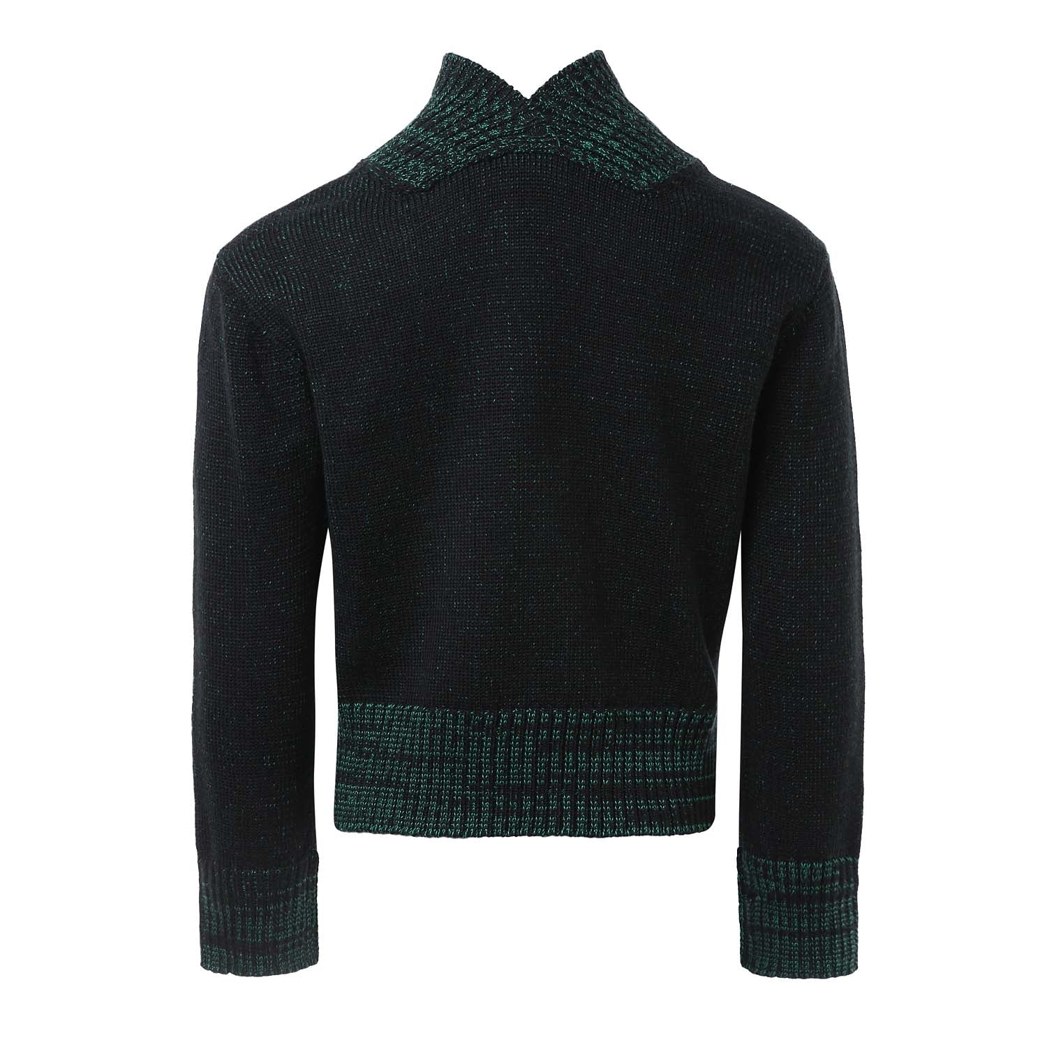 Knitted Black and Green Sweater – Infantium Victoria