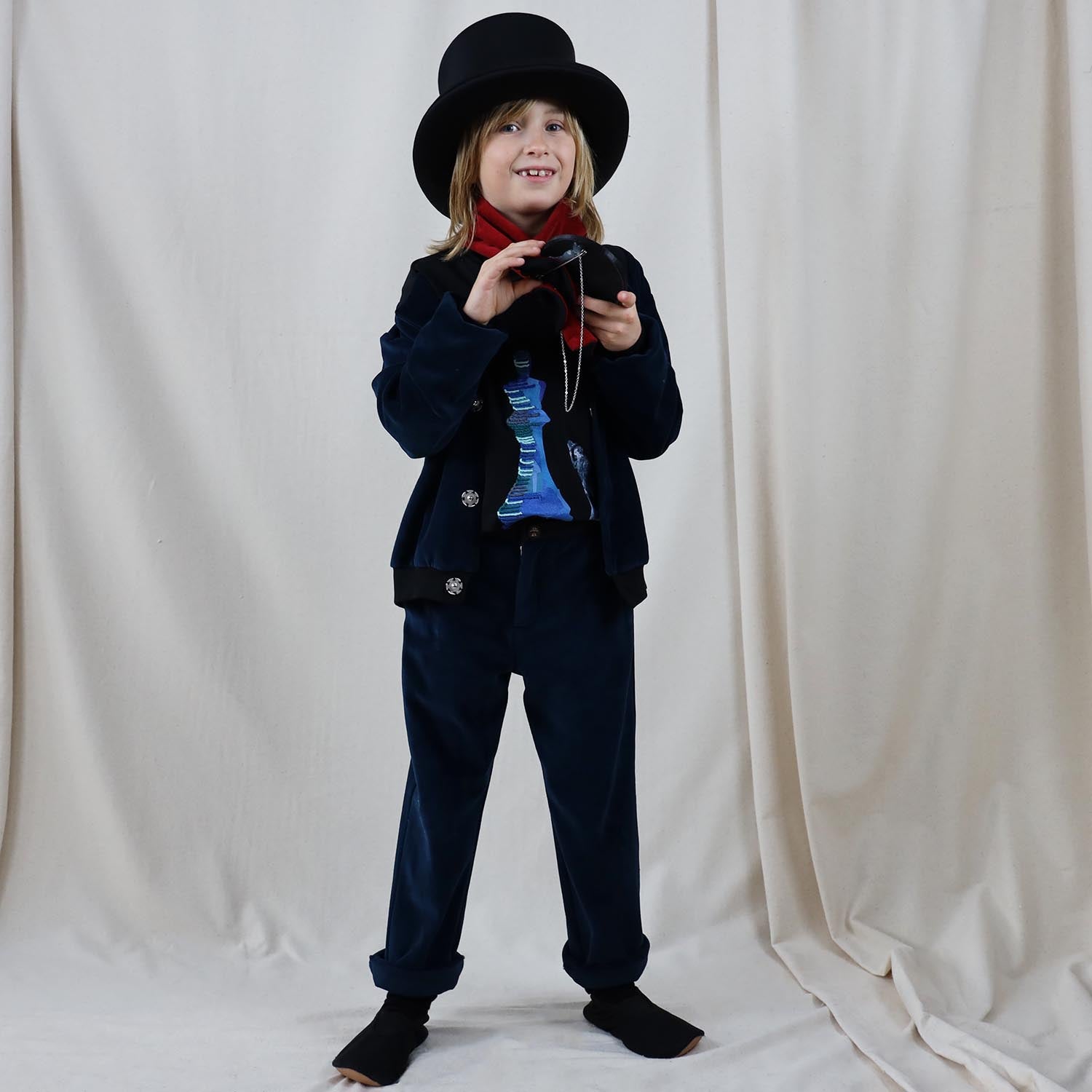 Blue Velvet Weekend Pants – view 2 – Infantium Victoria