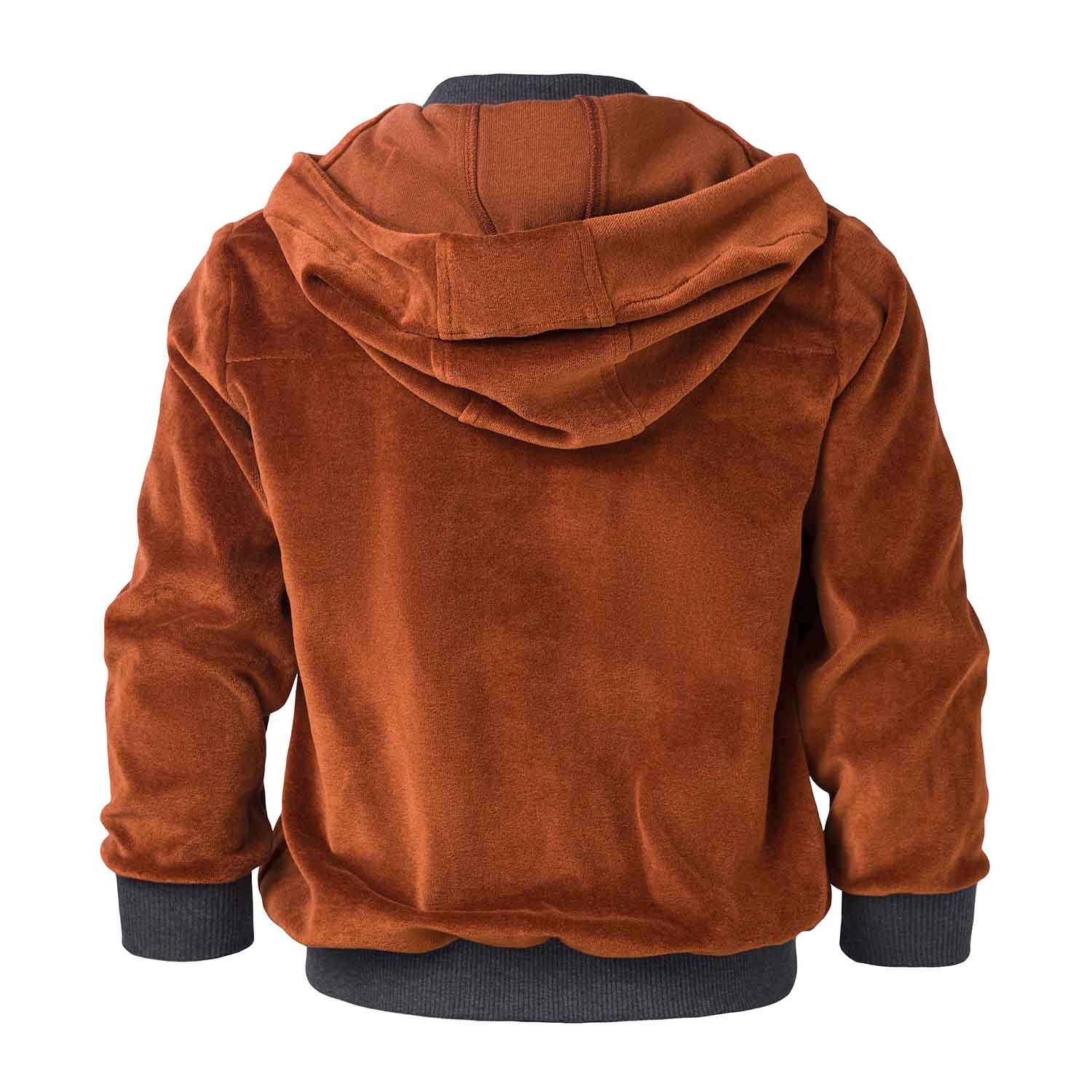 Kids Copper Velvet Hoodie – view 4 – Infantium Victoria