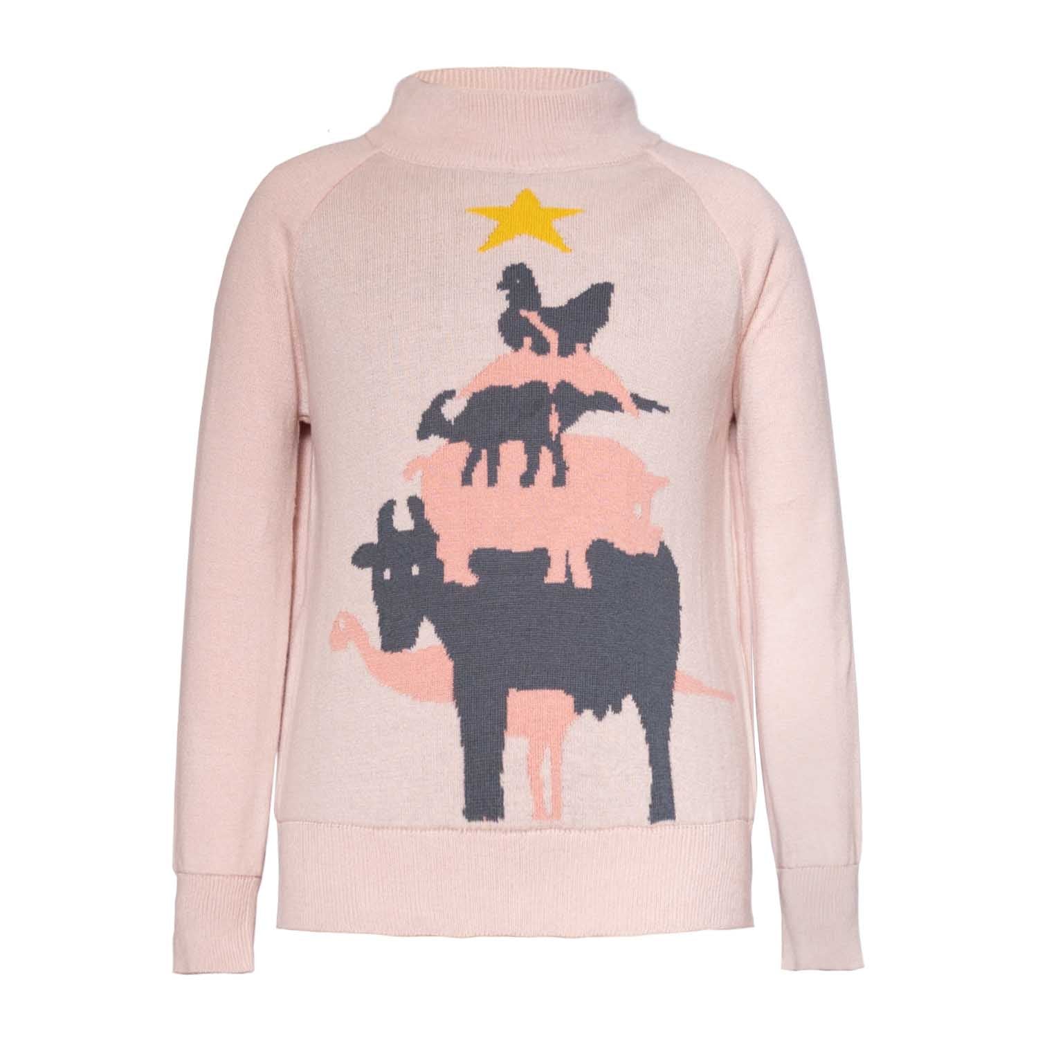 Pink Girls Christmas Sweater – Infantium Victoria