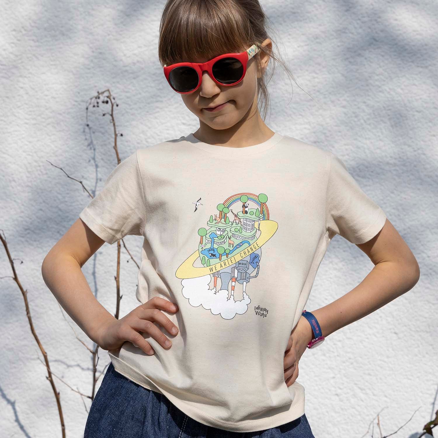 Graphic T Shirts for Boys and Girls - Earth Day Print (Design B) – view 2 – Infantium Victoria