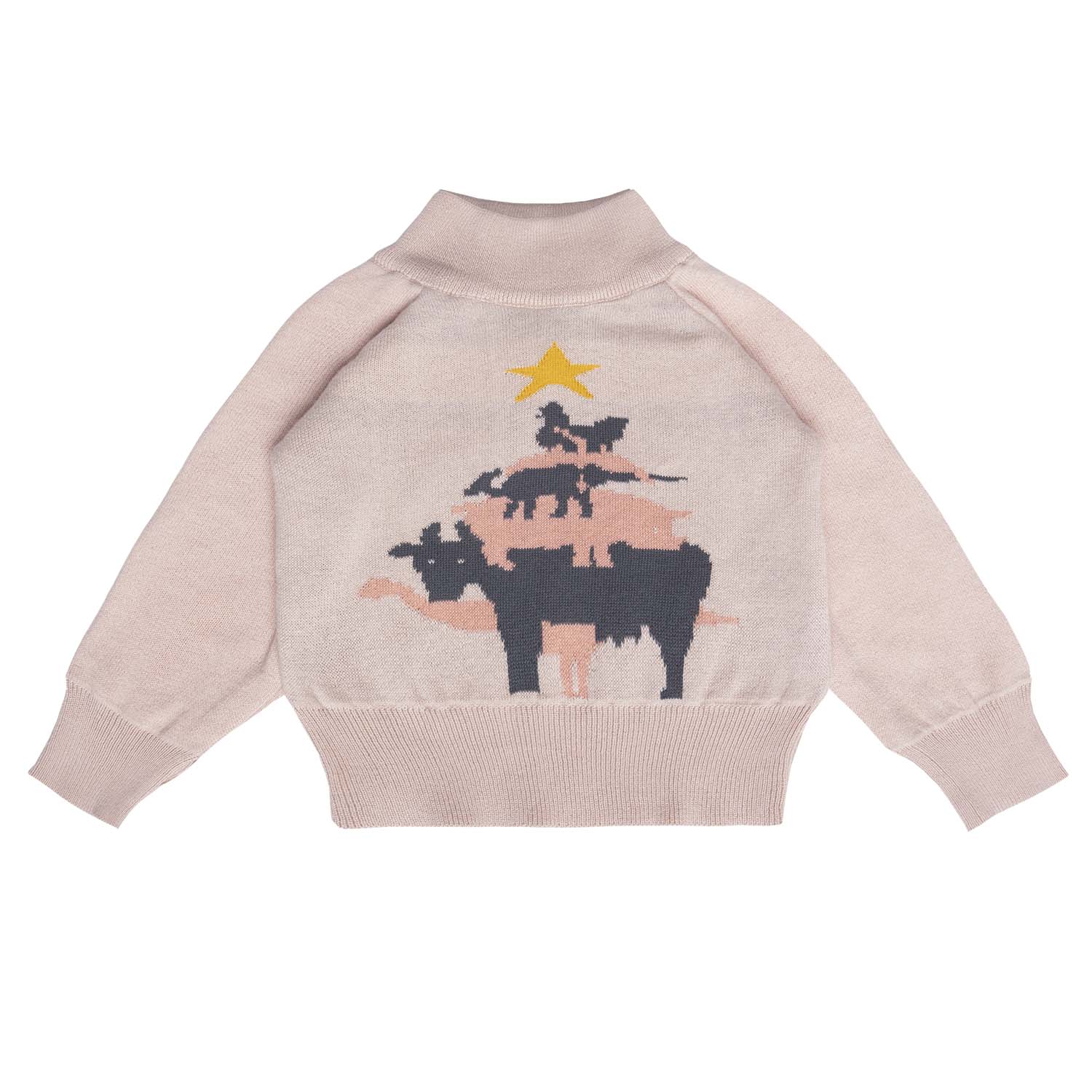 Baby Christmas Sweater in Pink – Infantium Victoria