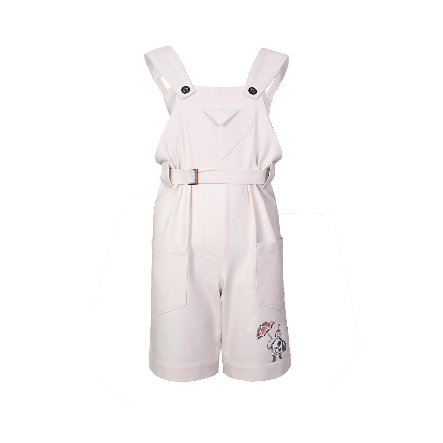 Kids Hand-painted Off-White Overall – Infantium Victoria