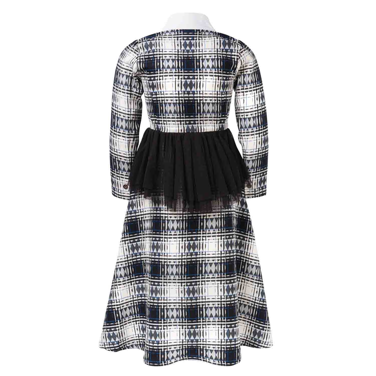 Tartan Bustle Dress – view 3 – Infantium Victoria