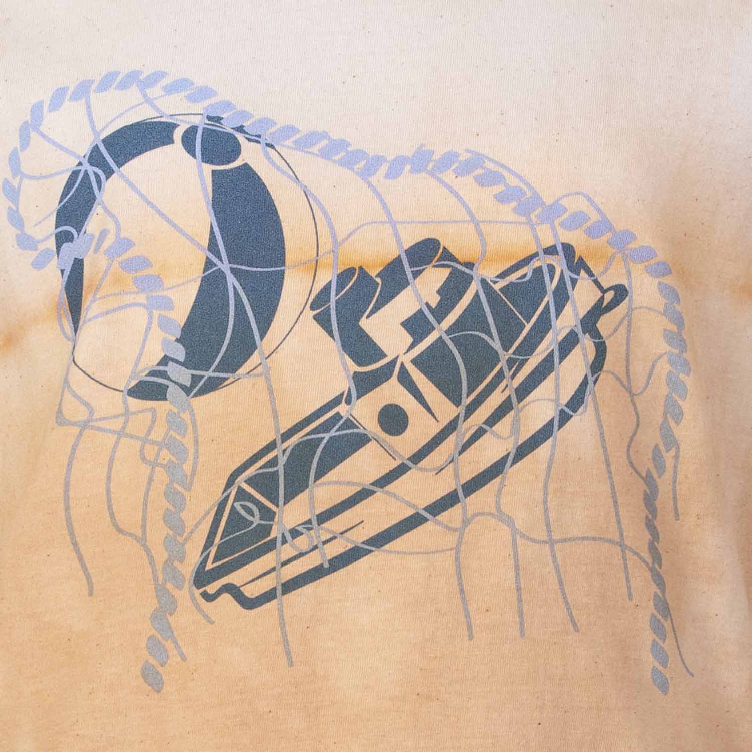 Artisanal T-Shirt Naturally Dyed with Organic Yellow Onion Peels – view 3 – Infantium Victoria