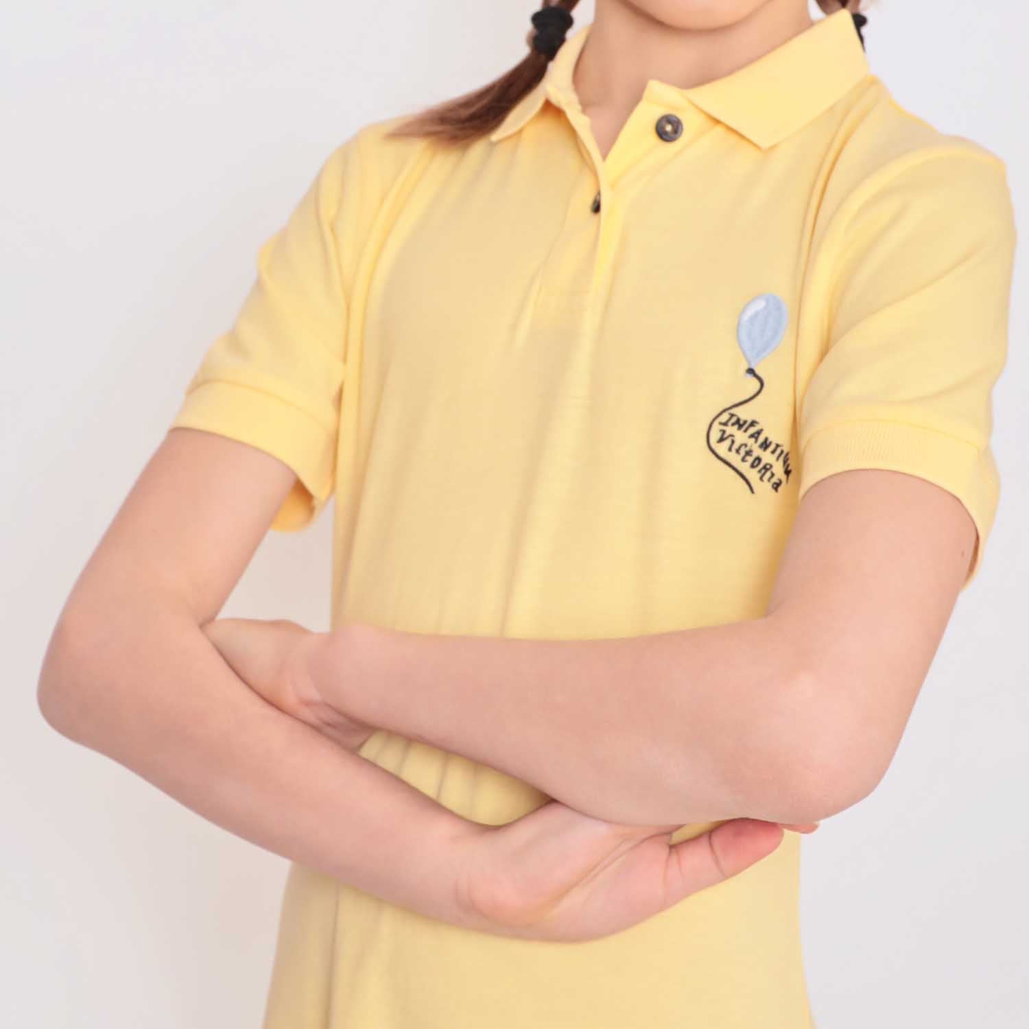 Yellow Polo Dress for Girls – view 3 – Infantium Victoria