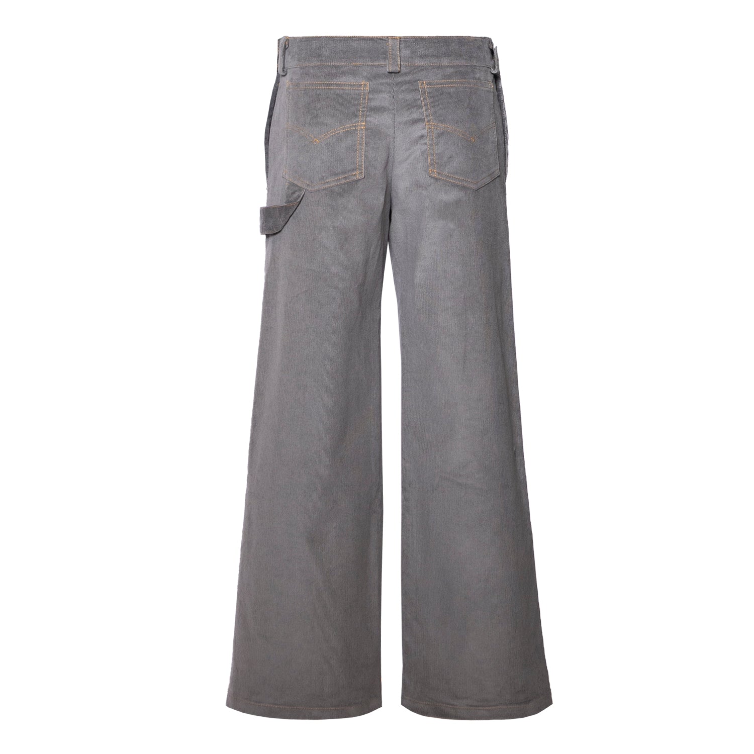 Kids Grey Velvet Pants – view 4 – Infantium Victoria