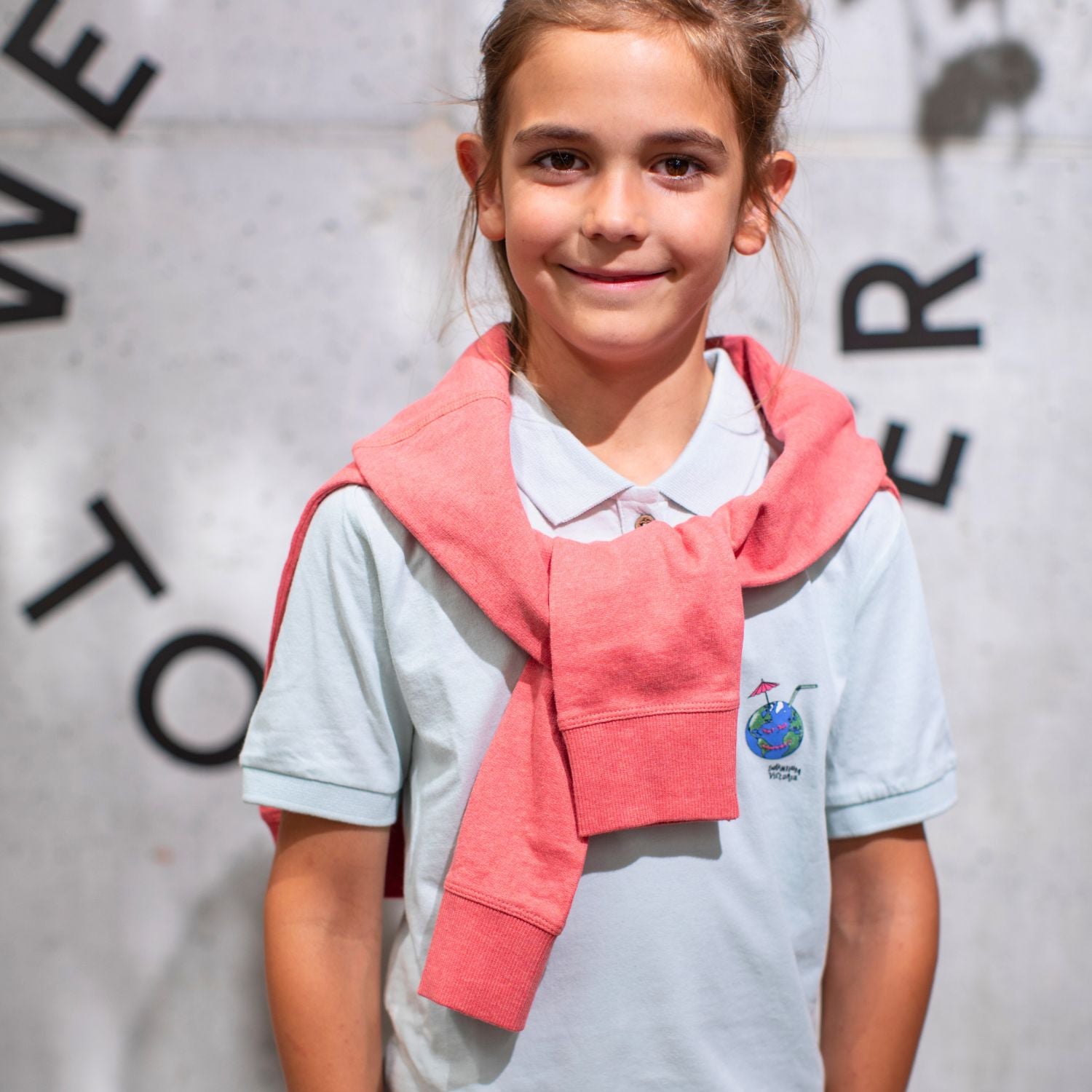 Blue Polo Boy and Girl – view 4 – Infantium Victoria