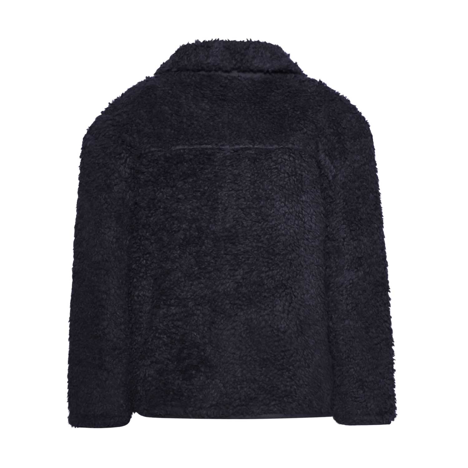 Black Faux Fur Jacket – view 4 – Infantium Victoria