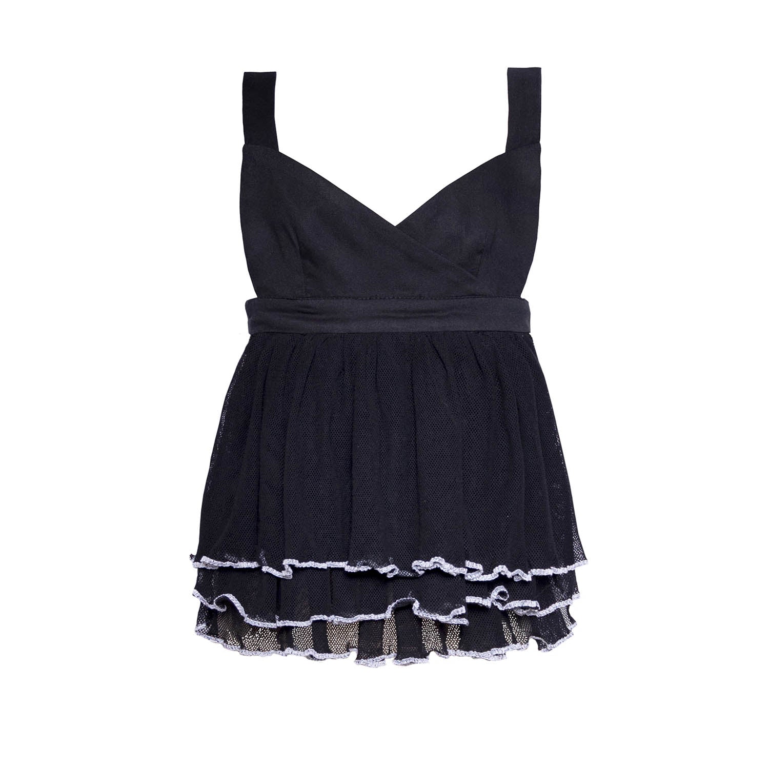 Black Ruffle Top – Infantium Victoria