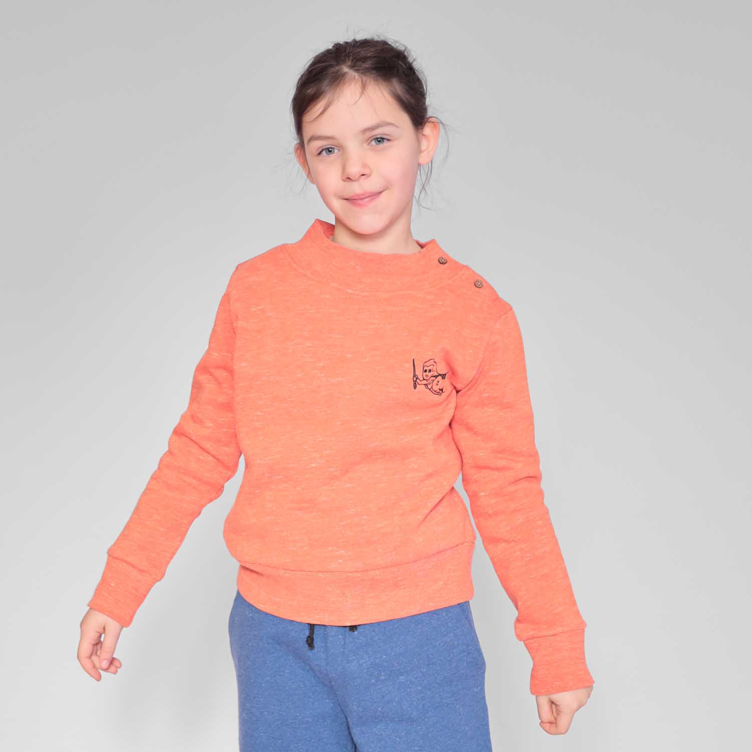 Orange Kids Sweatshirt – view 2 – Infantium Victoria