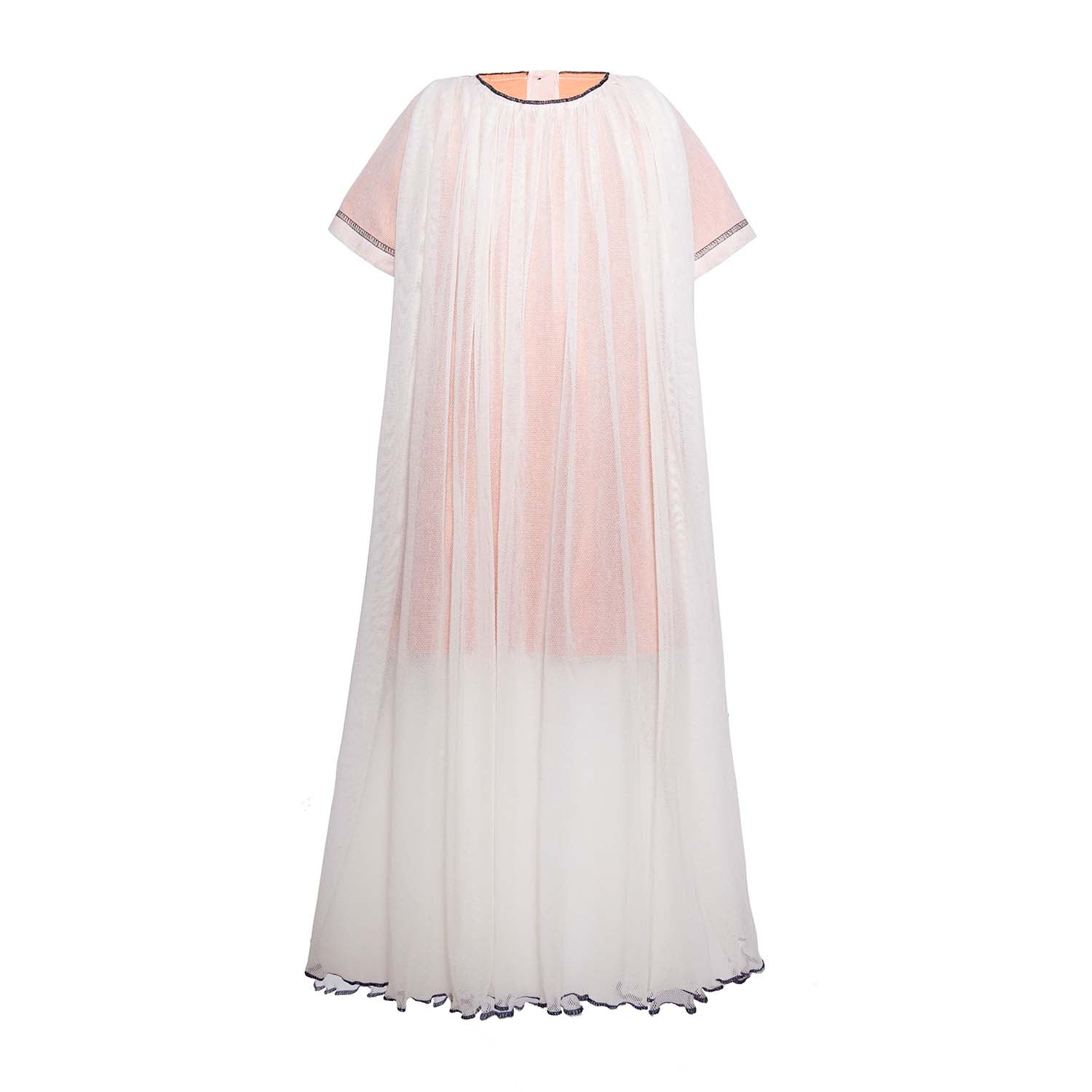 Girls Tulle Dress in Off White – Infantium Victoria