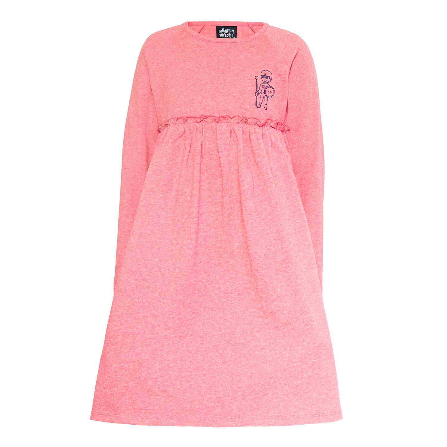 Girls Pink Dress with Embroidery – Infantium Victoria