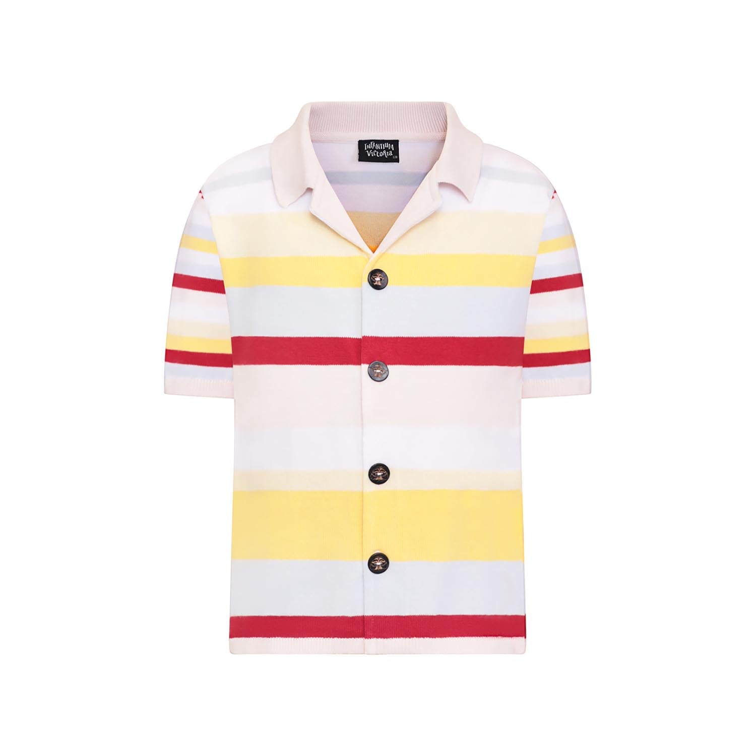 Knitted Shirt with Pastel Stripes – Infantium Victoria