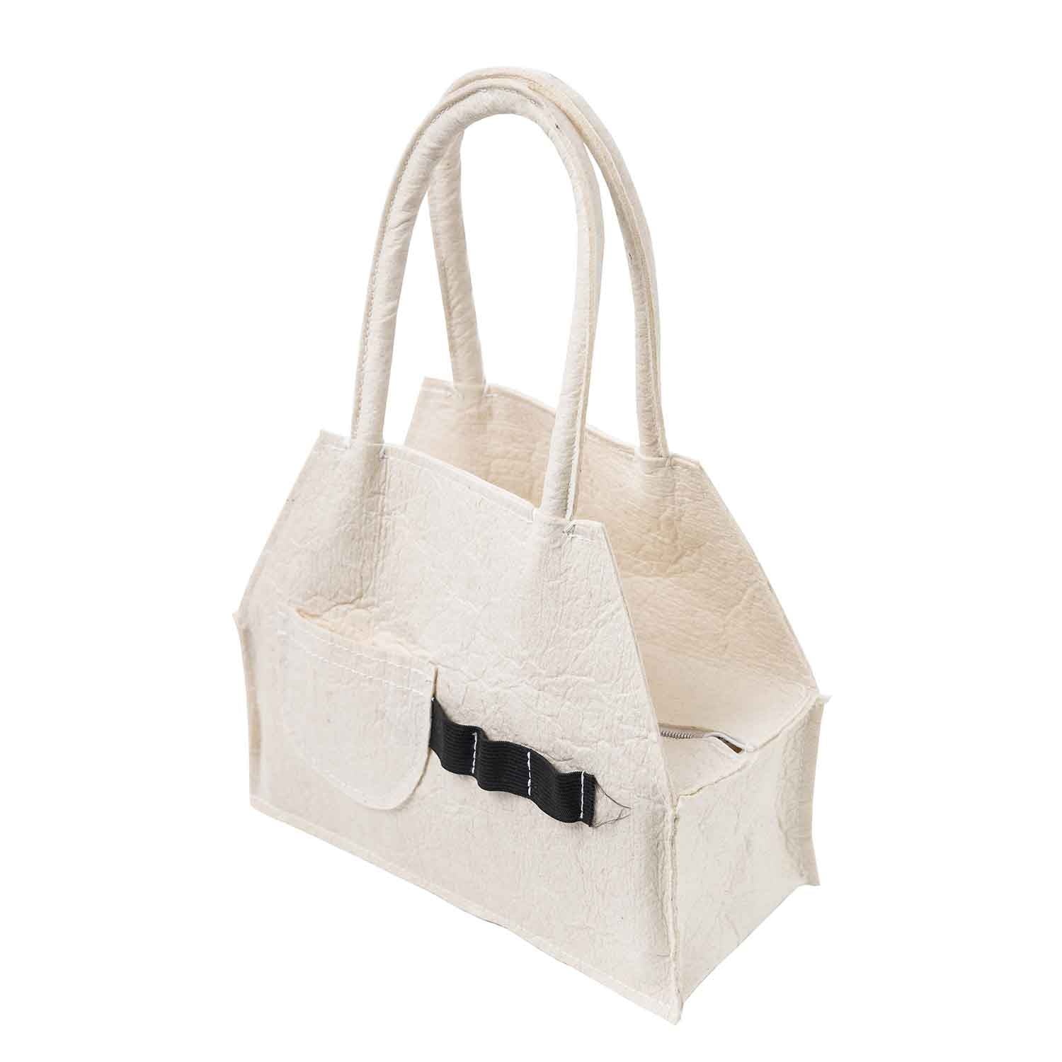White Pinatex Handbag – Infantium Victoria