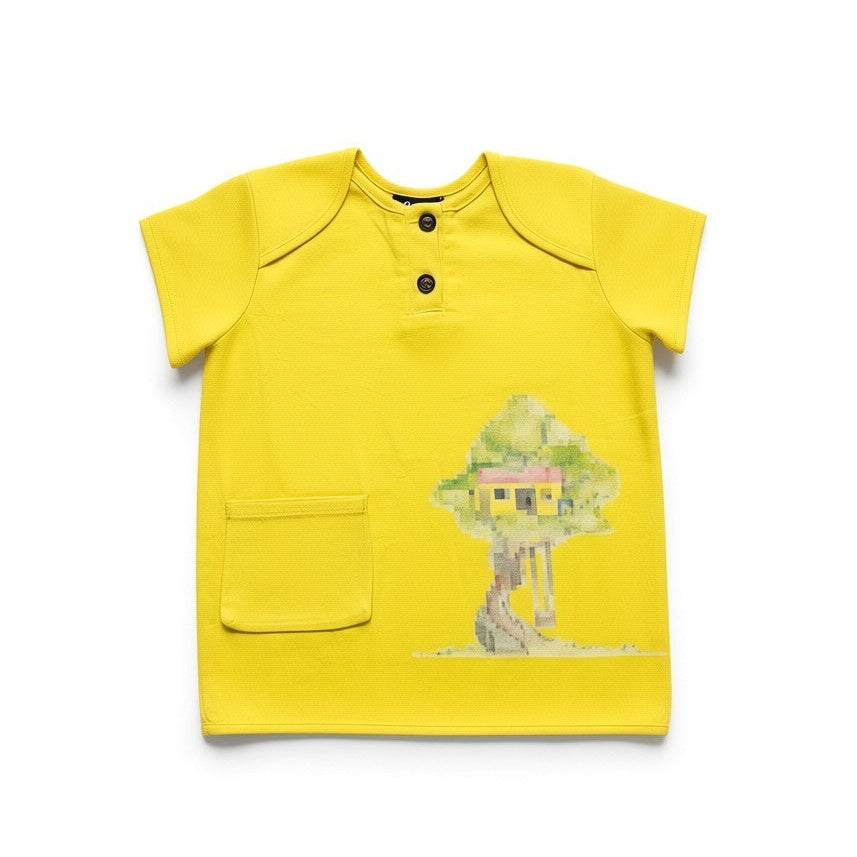 Treehouse Print Yellow T shirt – Infantium Victoria