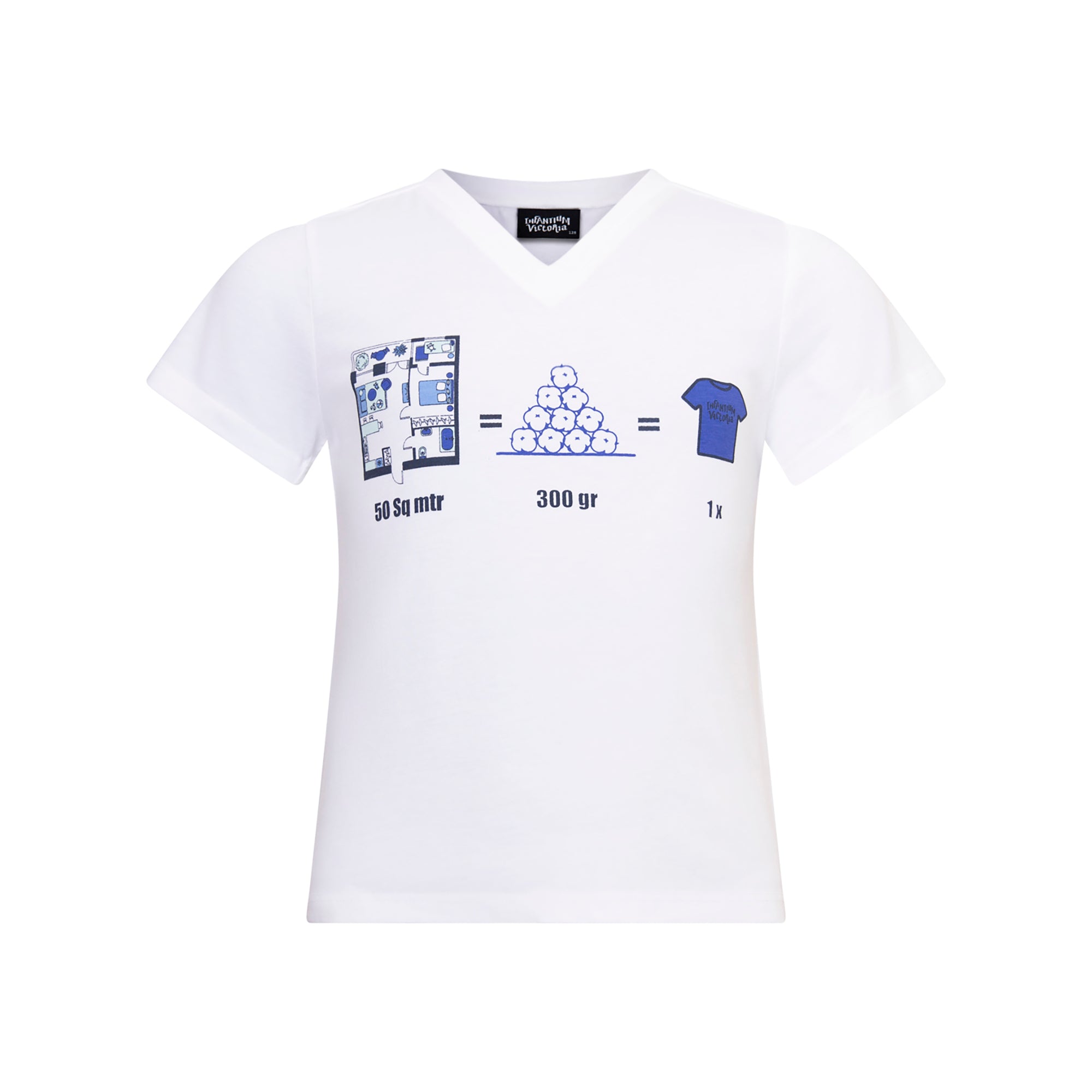 Infographics T-shirt with Printed Working Area for Kids – Infantium Victoria