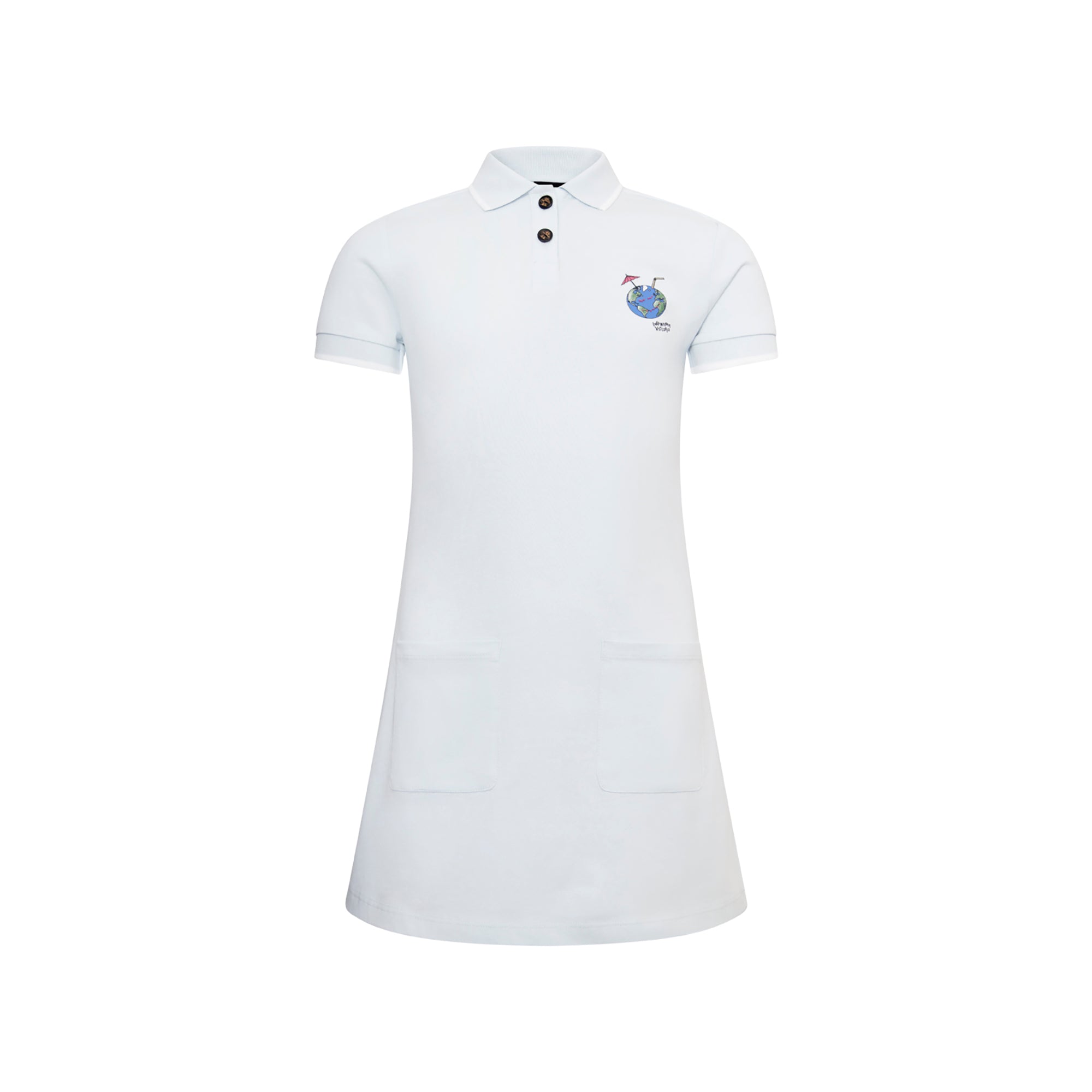 Blue Girls Polo Dress – Infantium Victoria