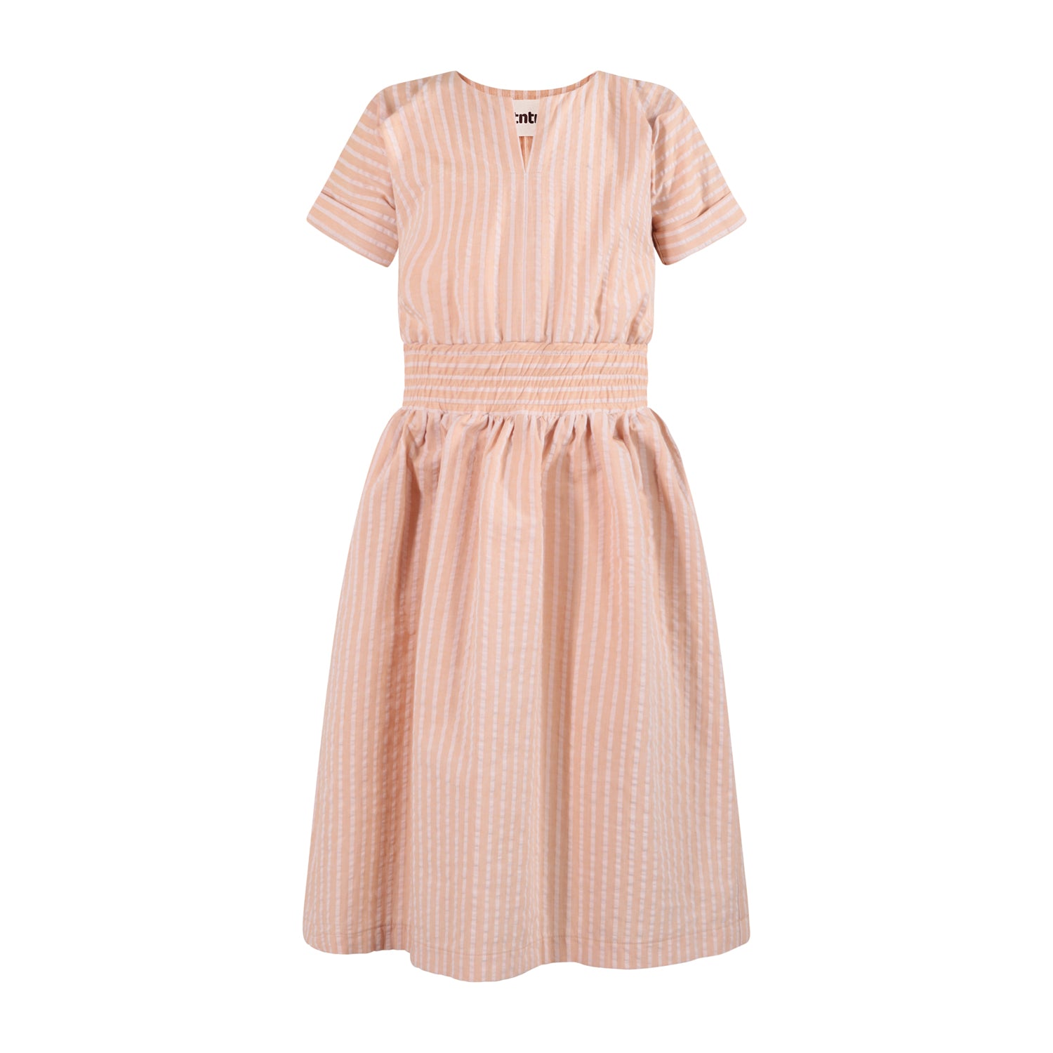 The Summer Dress — Orange Hazelnut Seersucker – Infantium Victoria