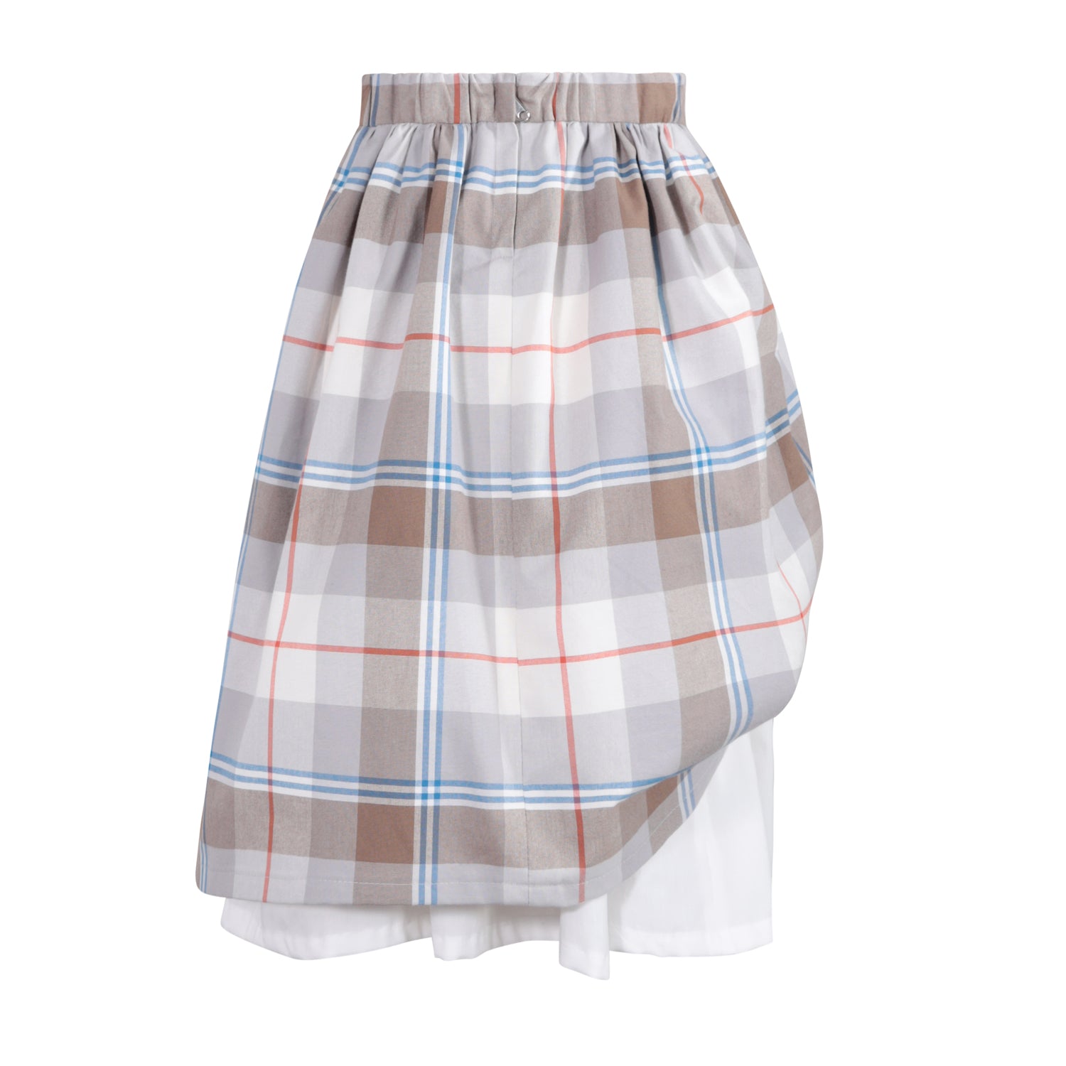 The Double-Layer Skirt — Morgado Plaid – view 2 – Infantium Victoria