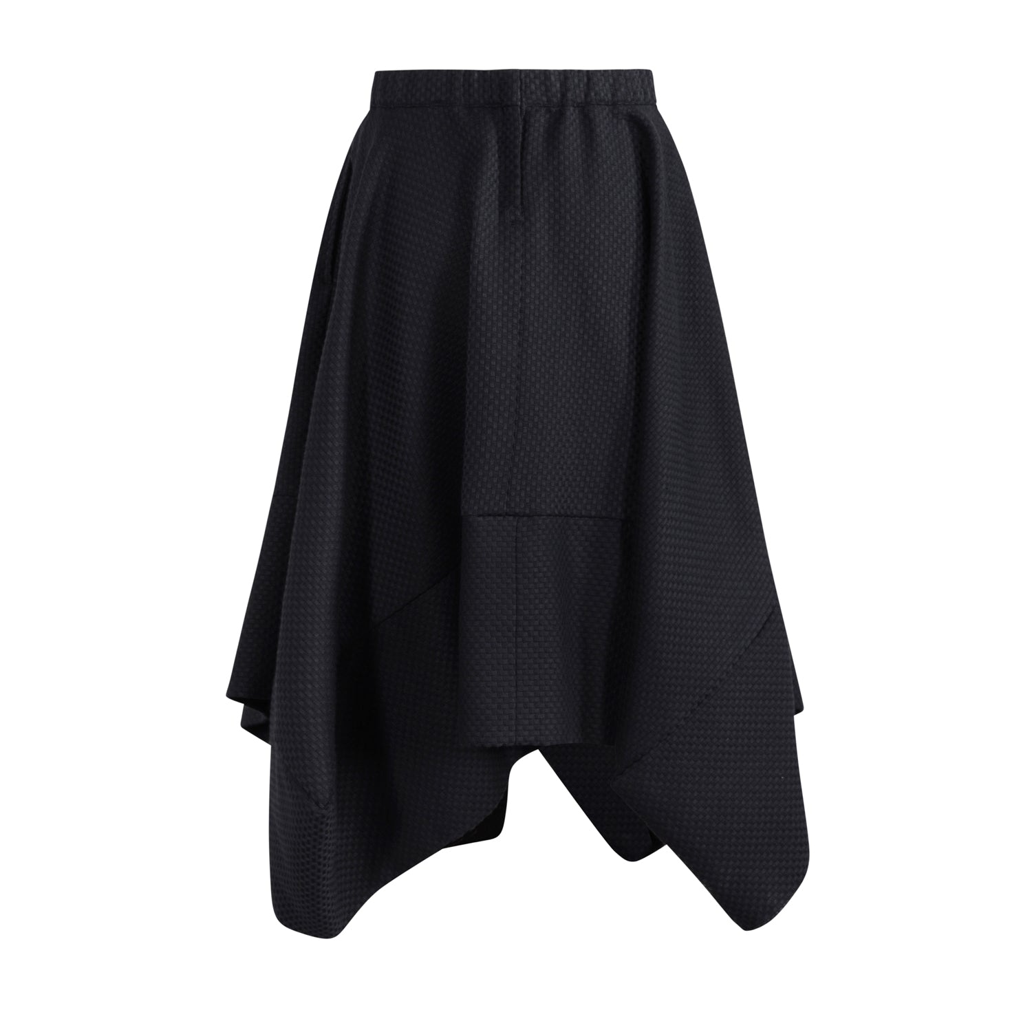 The Rectangle Skirt — Black Biostructure – view 2 – Infantium Victoria
