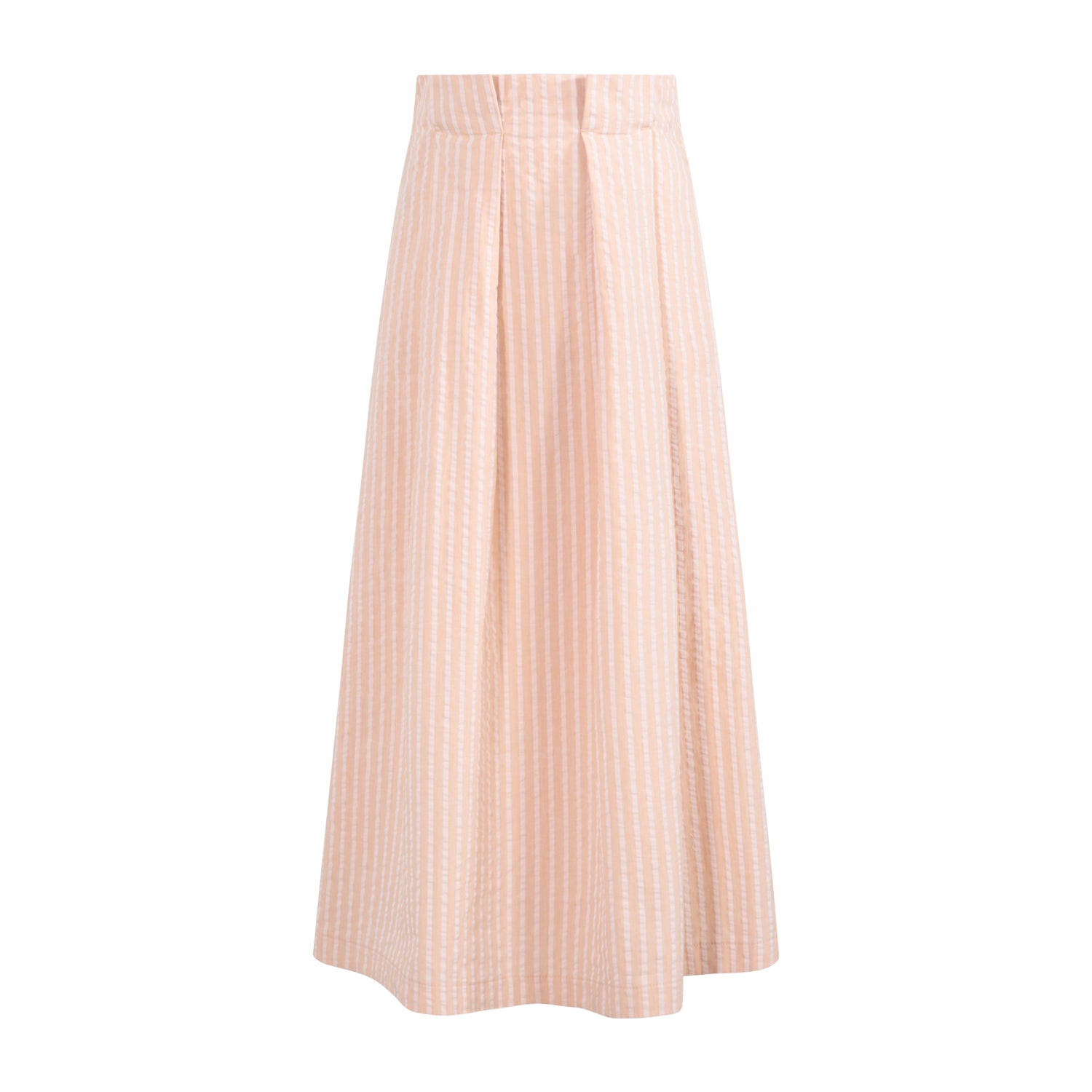 The Maxi Pleat — Orange Hazelnut Seersucker – Infantium Victoria