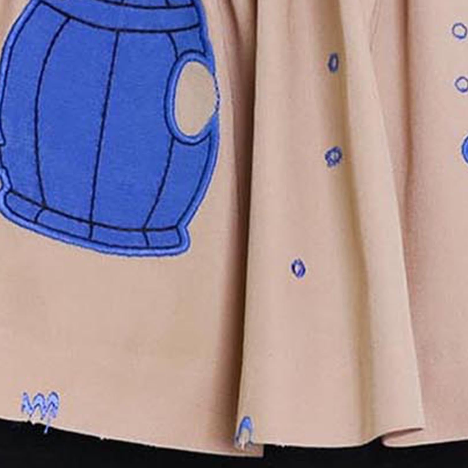MAGIC MENDING PRELOVED Beige Cotton Skirt with Submarine, 2 years – view 3 – Infantium Victoria